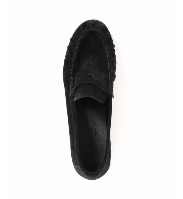  「レザーソフトギャザーローファー」|ローファー|