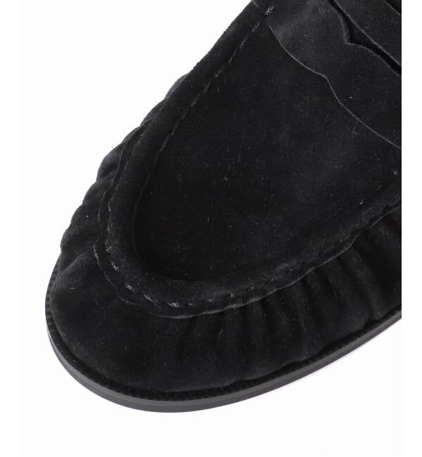  「レザーソフトギャザーローファー」|ローファー|