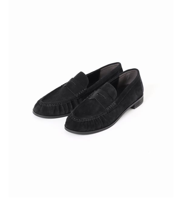  「レザーソフトギャザーローファー」|ローファー|