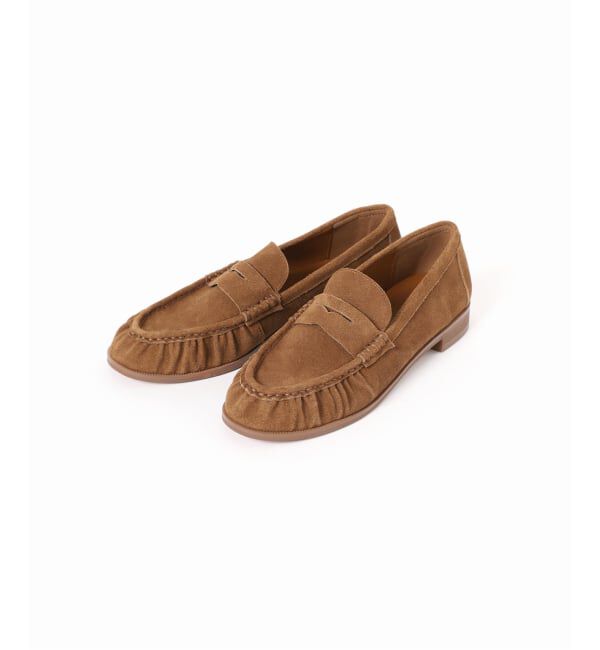  「レザーソフトギャザーローファー」|ローファー|