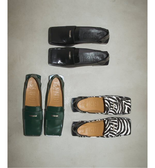 GRISE「GRISEボックススクエアローファー」|ローファー|