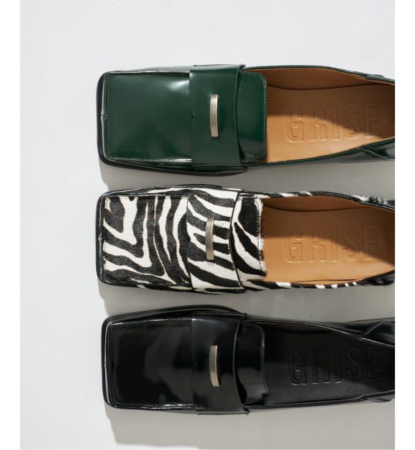 GRISE「GRISEボックススクエアローファー」|ローファー|