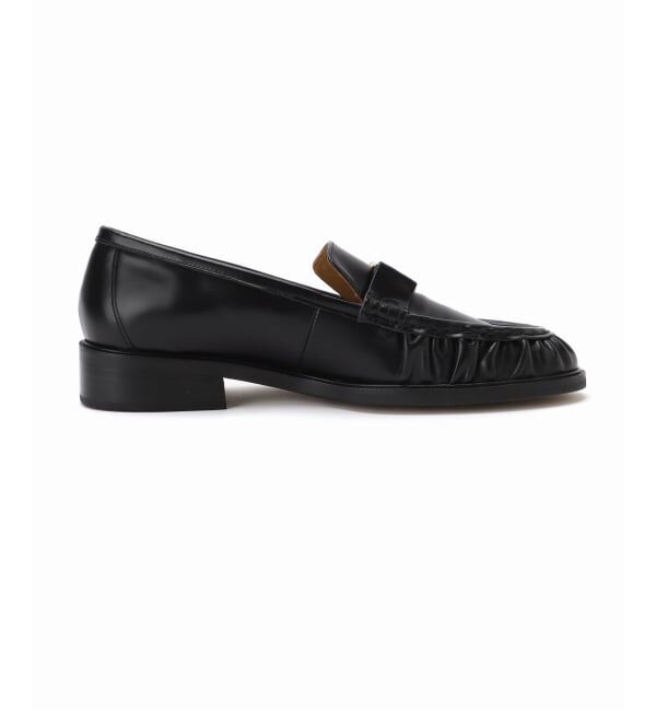 GRISE「GRISEレザーギャザーローファー」|ローファー|