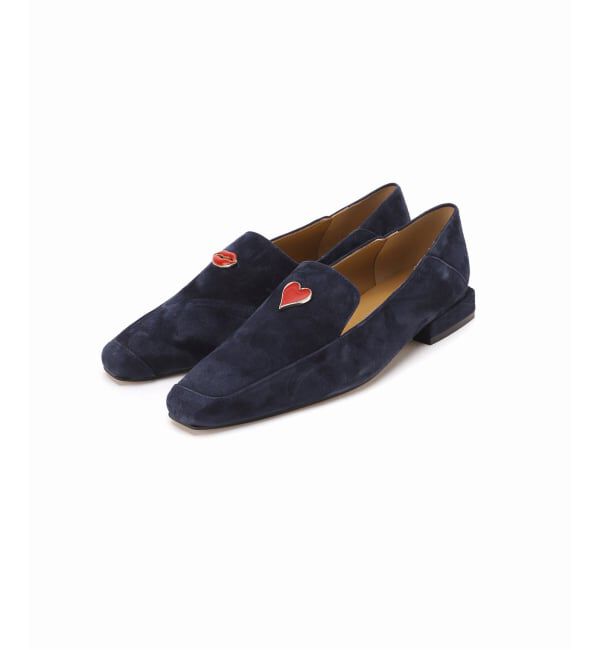 GRISE「GRISEレザーナロースクエアモチーフローファー」|ローファー|