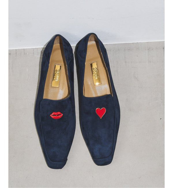 GRISE「GRISEレザーナロースクエアモチーフローファー」|ローファー|