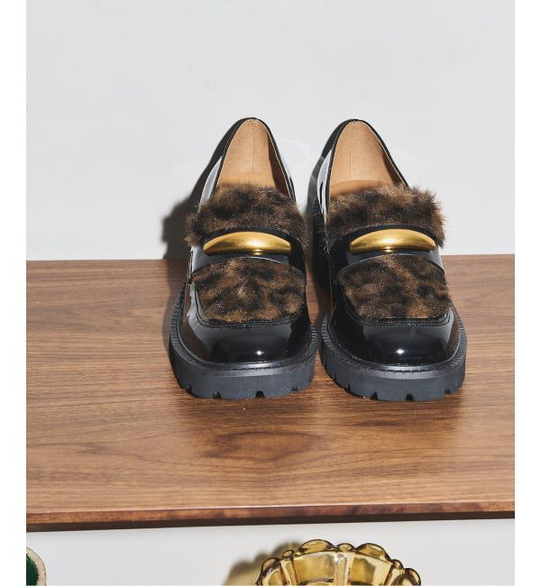 GRISE「GRISEメタルモチーフタンクソールローファー」|ローファー|キャメル