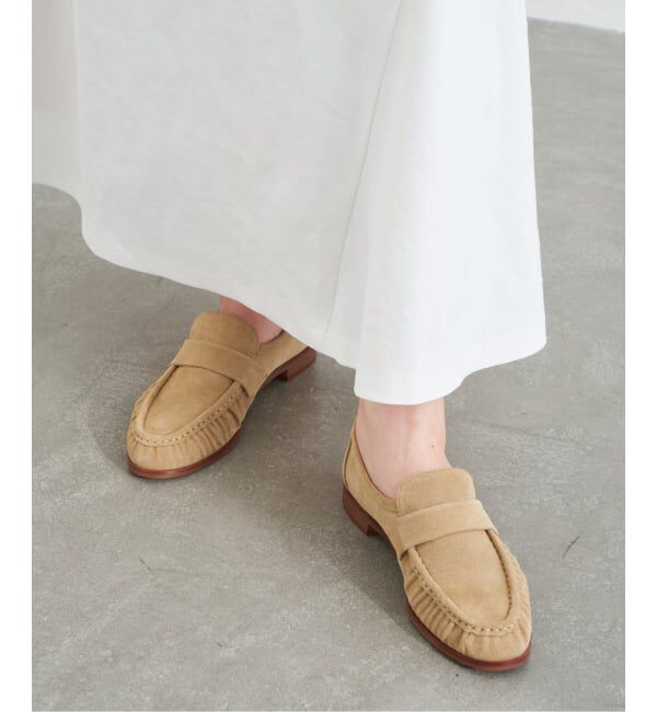  「レザーギャザーローファー」|ローファー|