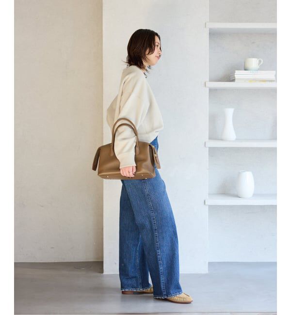  「レザーギャザーローファー」|ローファー|