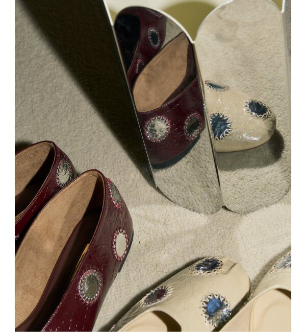 GRISE「GRISEレザーミラーワークフラット」|その他|