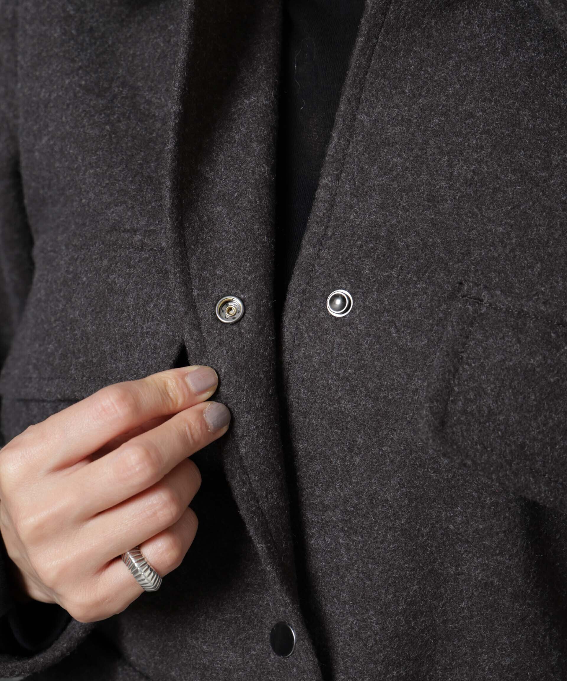 nano･universe「ニードルジャージーベルテッドシャツジャケット」|シャツ・ブラウス|