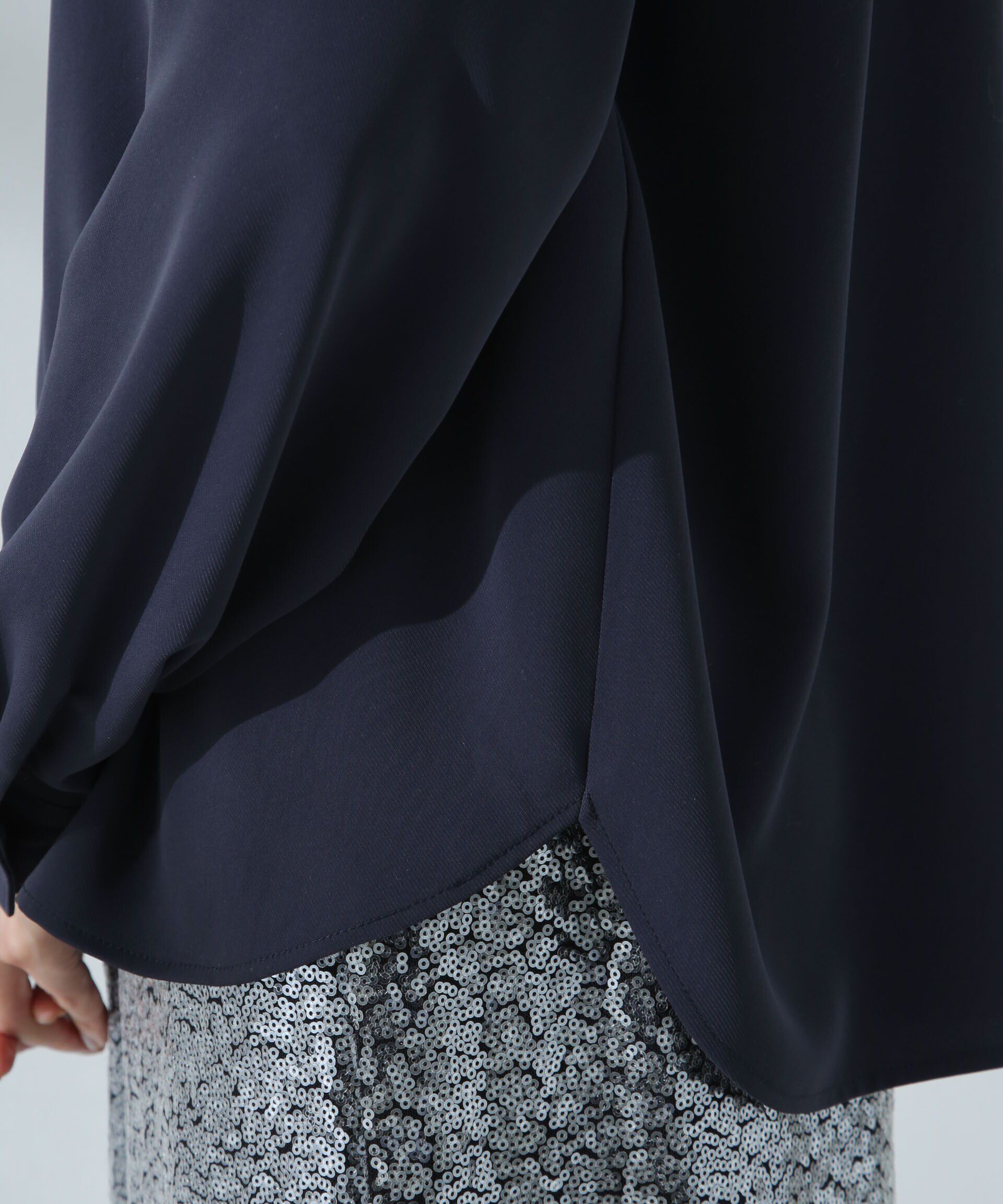 nano･universe「Ｗポケットブラウス」|シャツ・ブラウス|