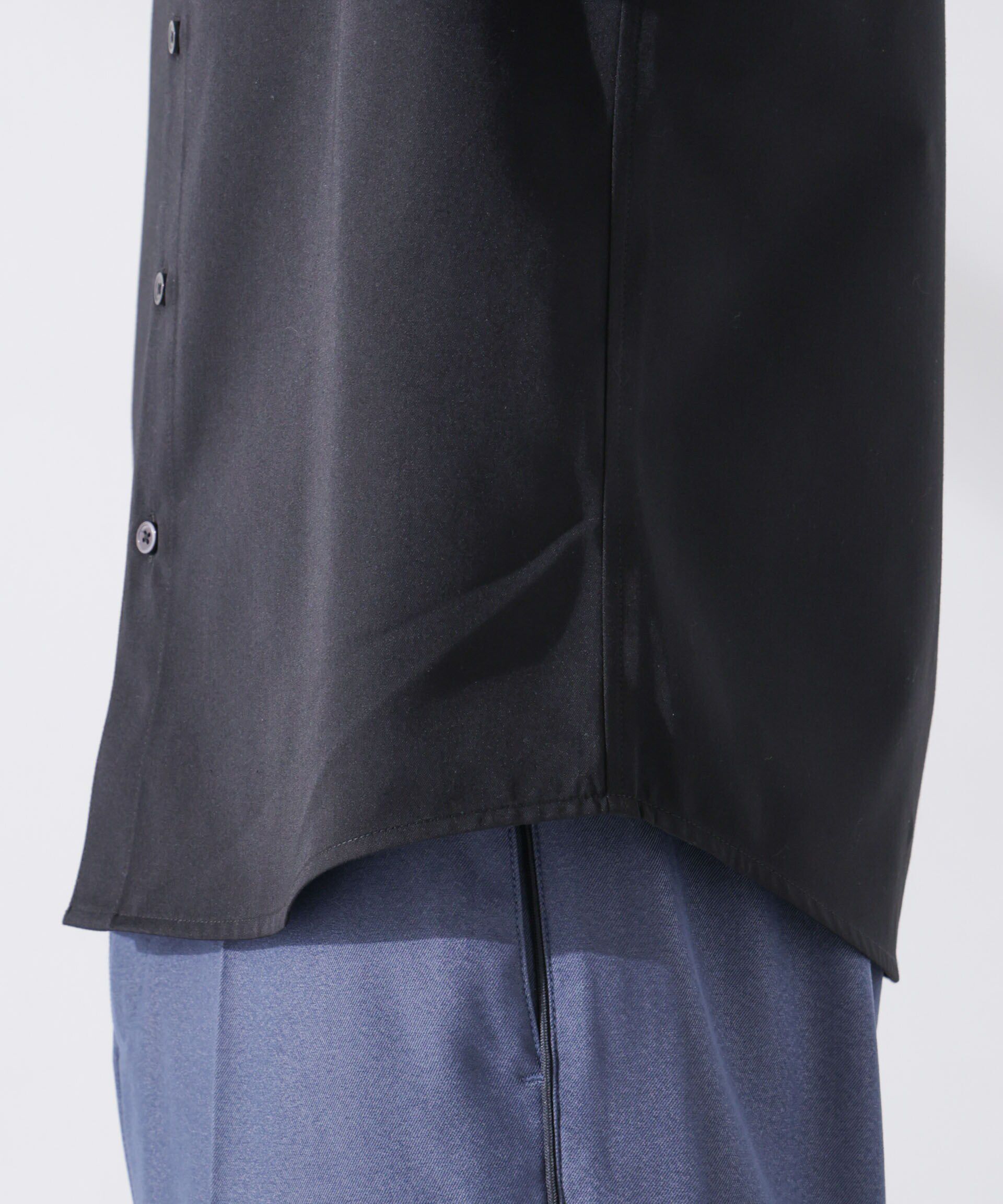 nano･universe「スタンダードバンドカラーシャツ/長袖」|シャツ・ブラウス|