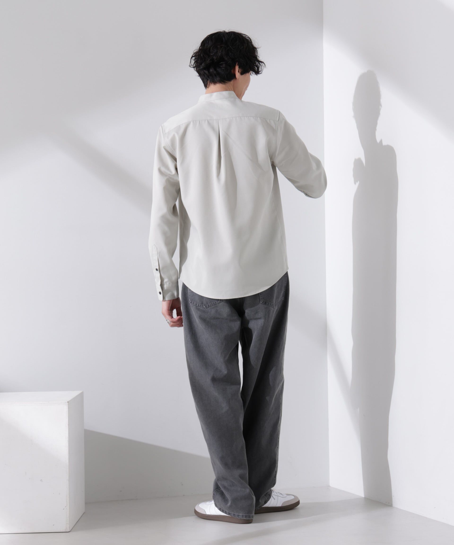 nano･universe「スタンダードバンドカラーシャツ/長袖」|シャツ・ブラウス|