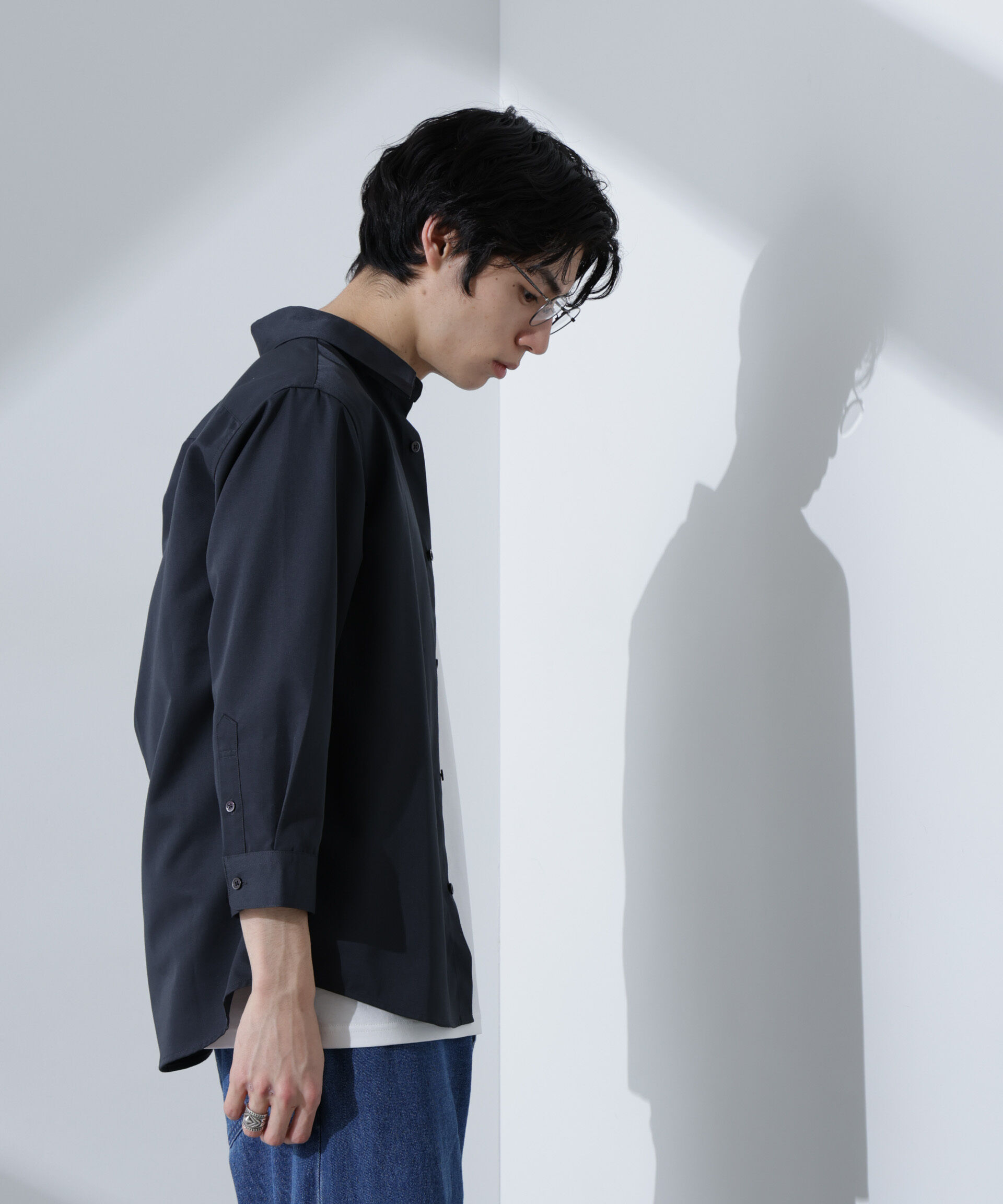 nano･universe「スタンダードレギュラーカラーシャツ/7分袖」|シャツ・ブラウス|