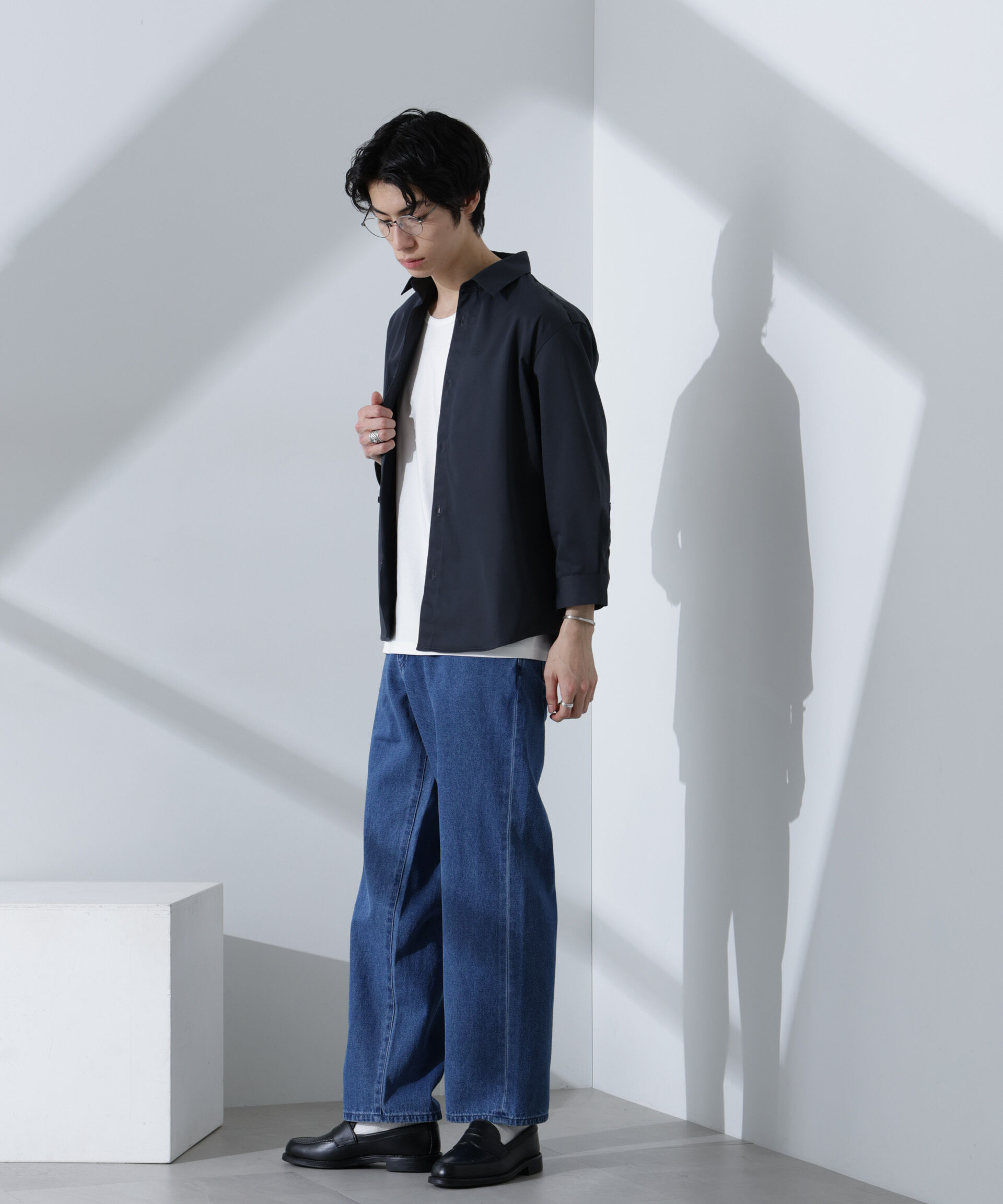 nano･universe「スタンダードレギュラーカラーシャツ/7分袖」|シャツ・ブラウス|