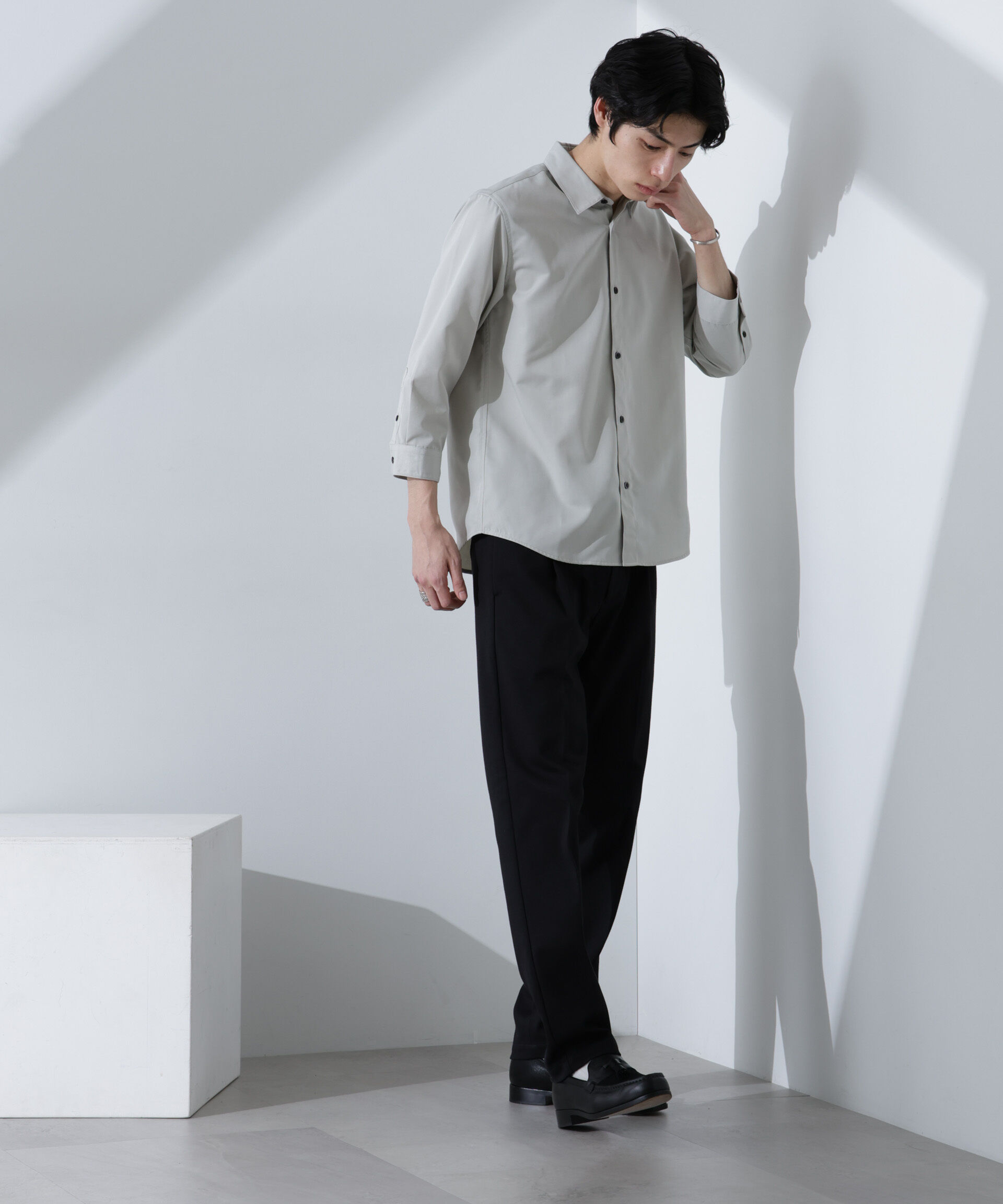 nano･universe「スタンダードレギュラーカラーシャツ/7分袖」|シャツ・ブラウス|