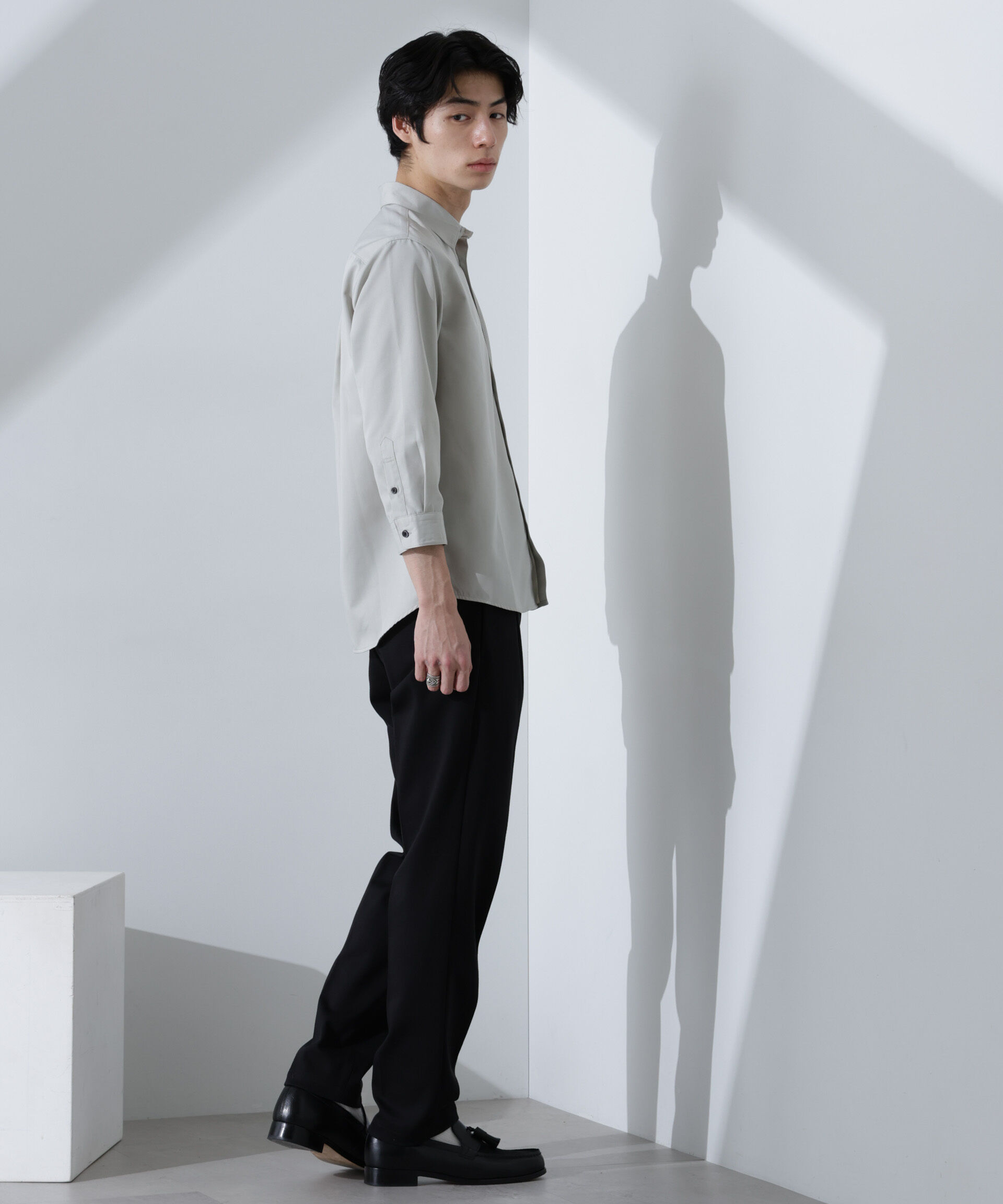 nano･universe「スタンダードレギュラーカラーシャツ/7分袖」|シャツ・ブラウス|