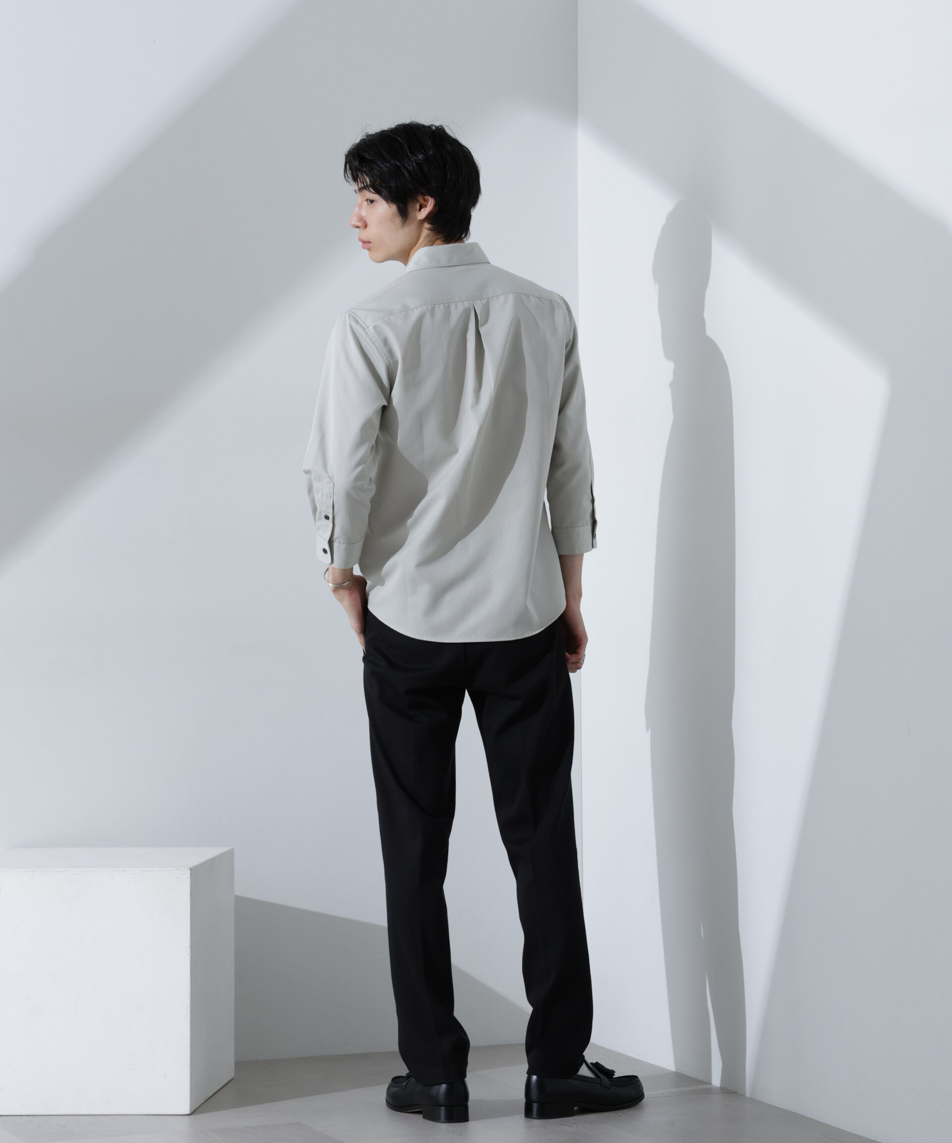 nano･universe「スタンダードレギュラーカラーシャツ/7分袖」|シャツ・ブラウス|