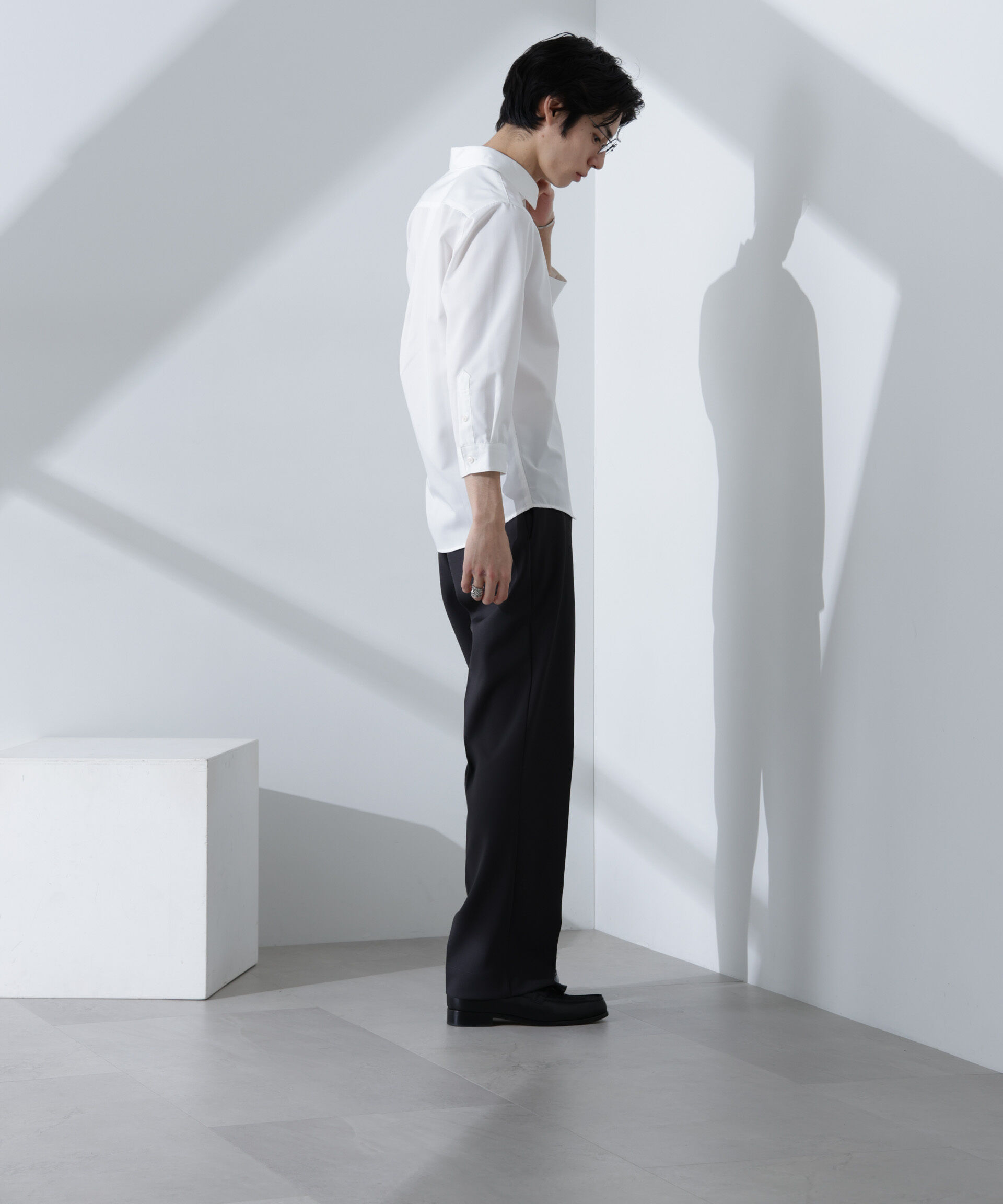 nano･universe「スタンダードレギュラーカラーシャツ/7分袖」|シャツ・ブラウス|