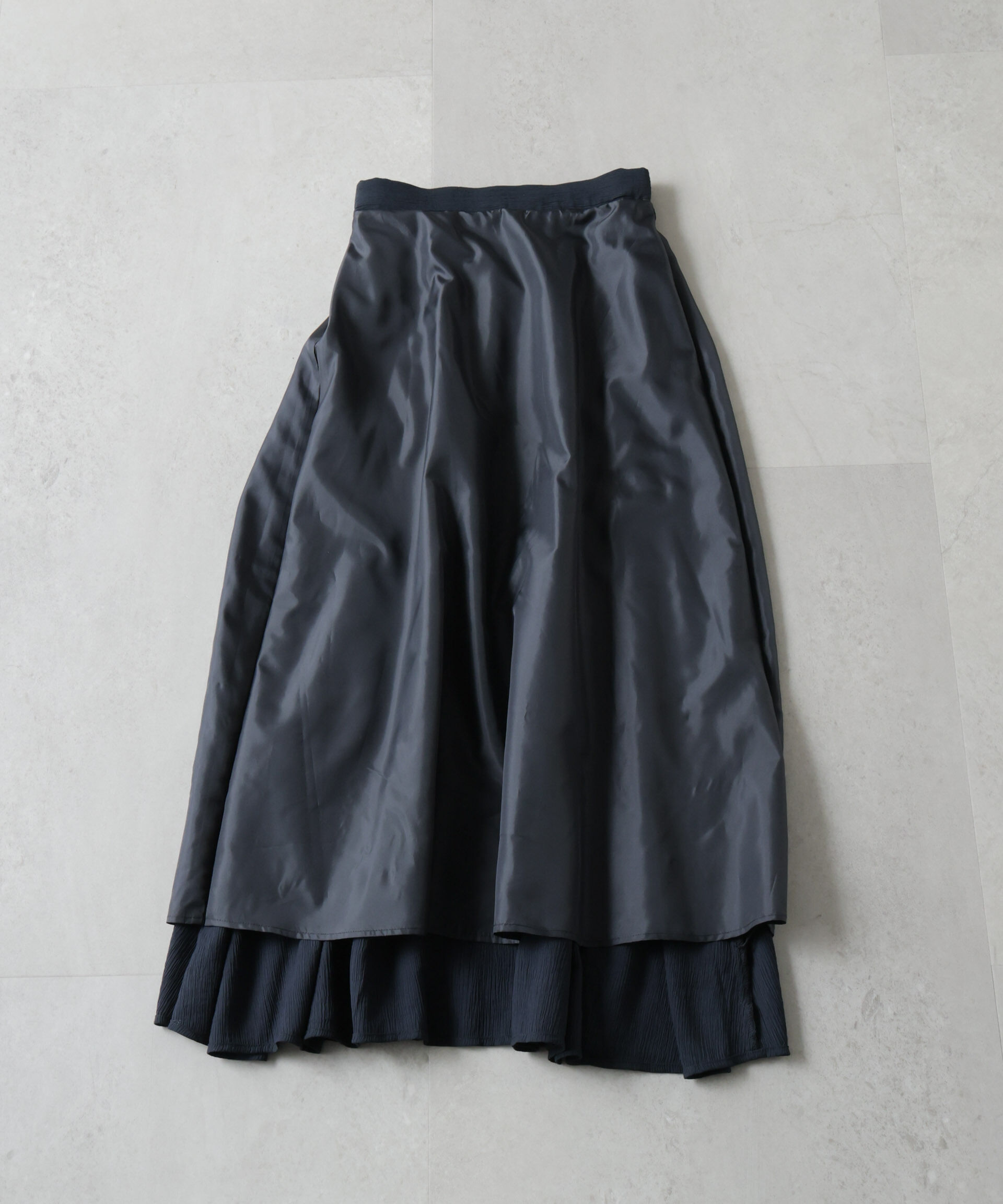 nano･universe「楊柳タックフレアスカート」|スカート|