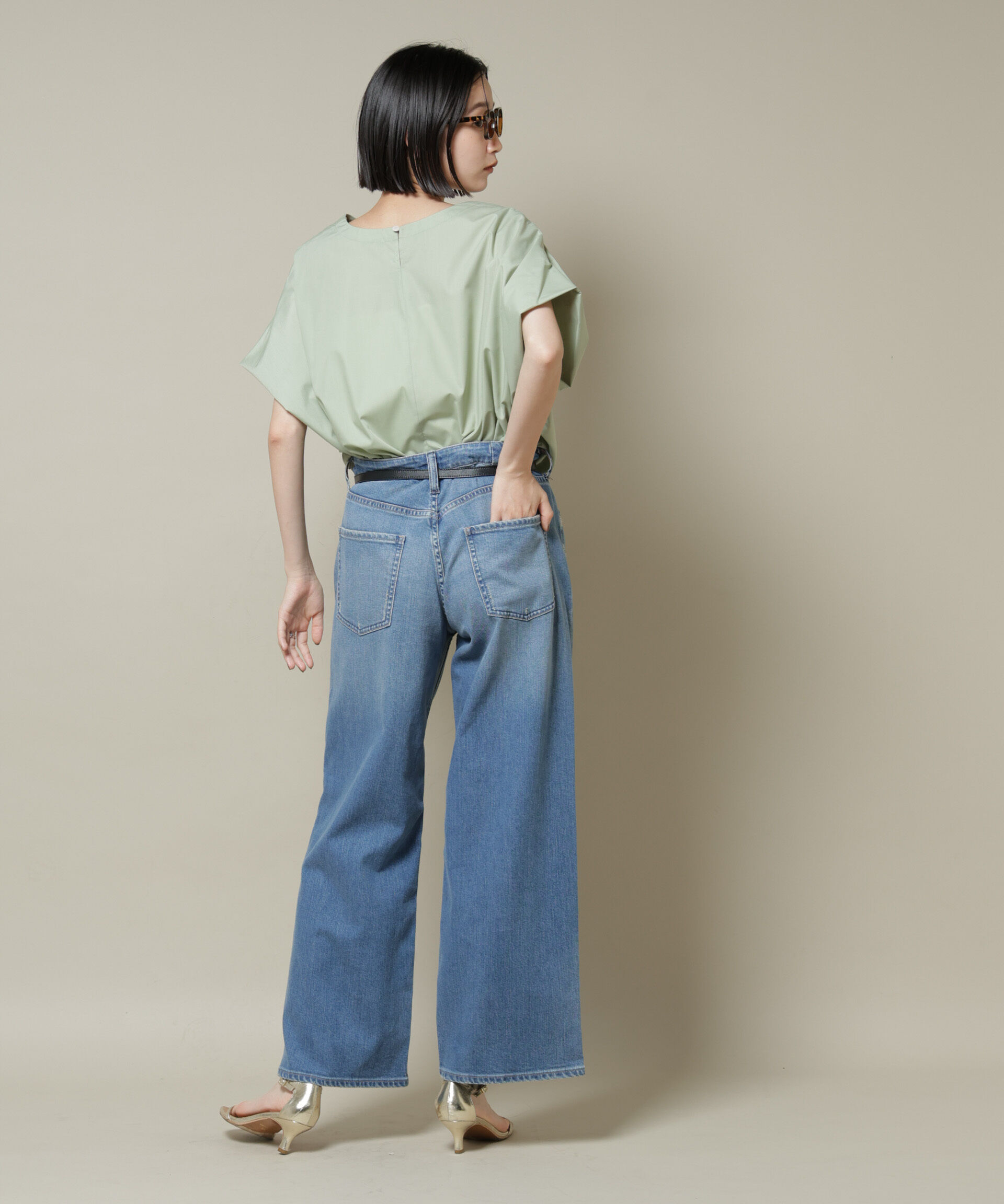 nano･universe「ドルマンワイドスキッパーブラウス」|シャツ・ブラウス|