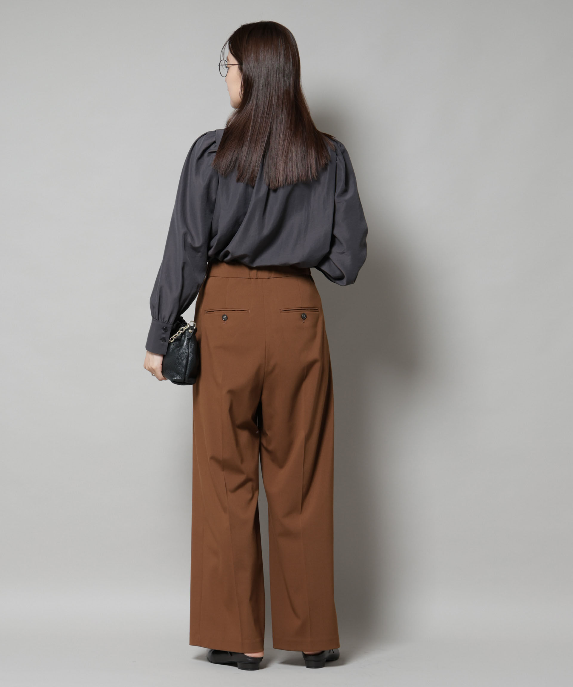 nano･universe「ショルダーギャザーブラウス」|シャツ・ブラウス|