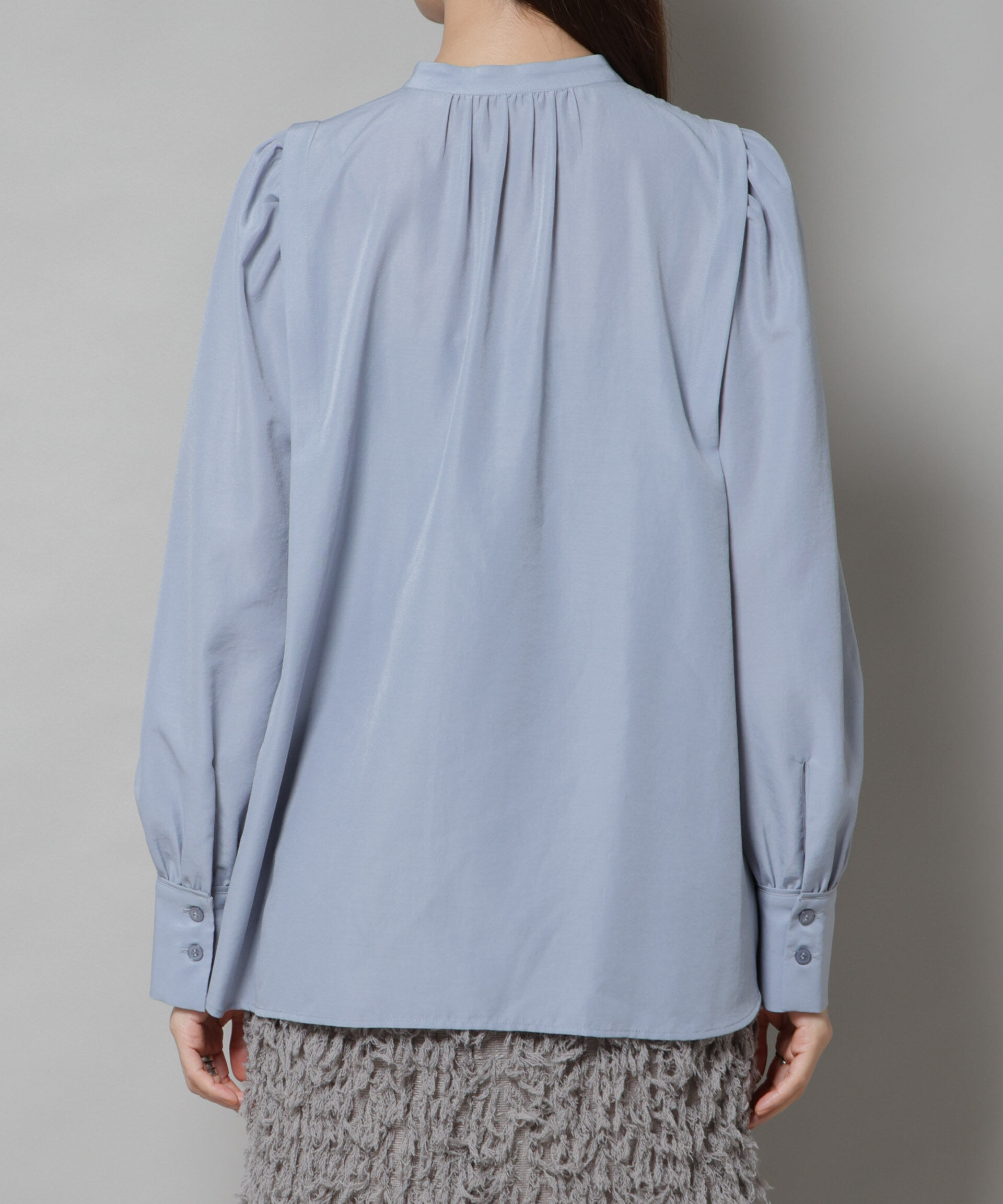 nano･universe「ショルダーギャザーブラウス」|シャツ・ブラウス|