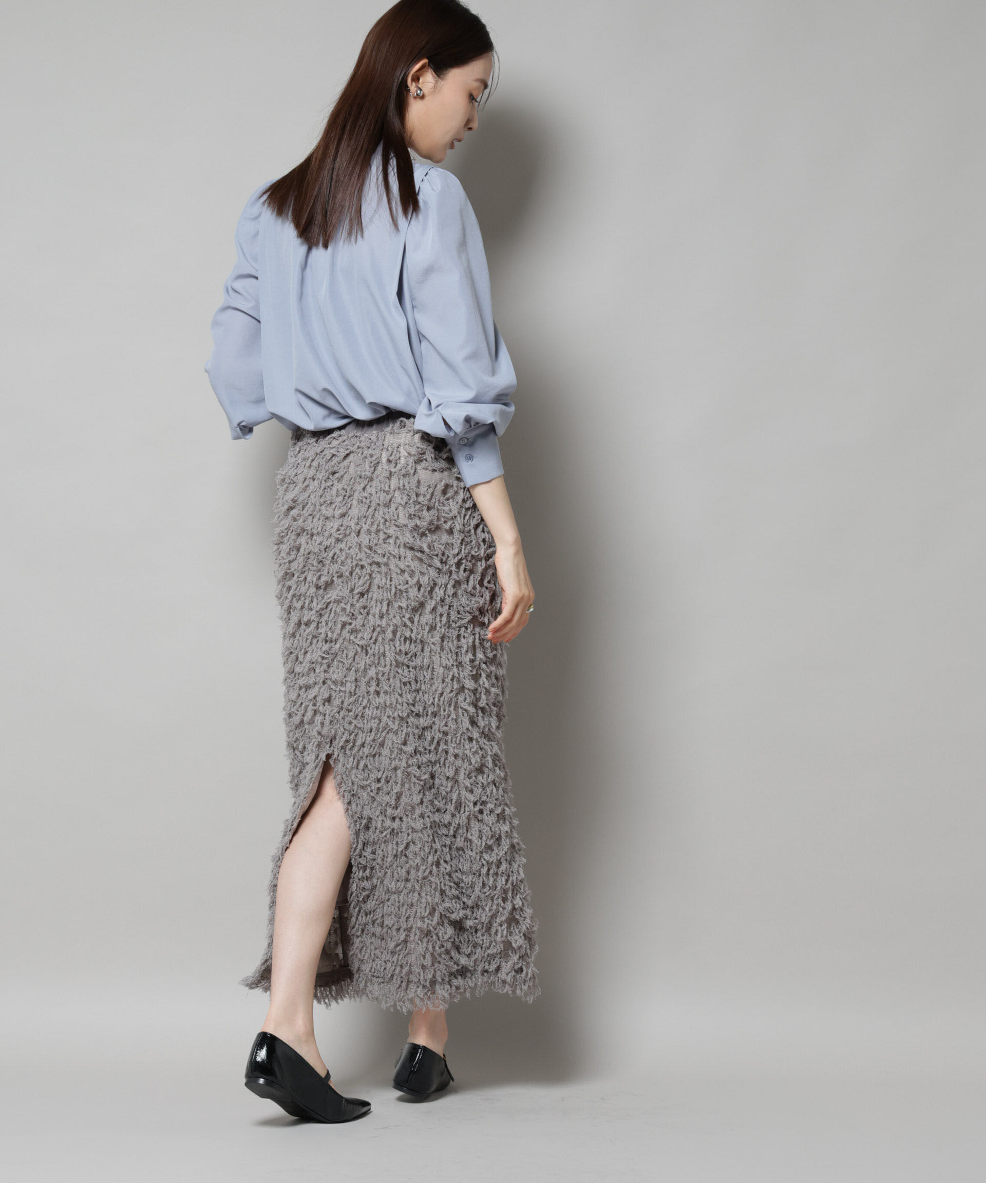 nano･universe「ショルダーギャザーブラウス」|シャツ・ブラウス|