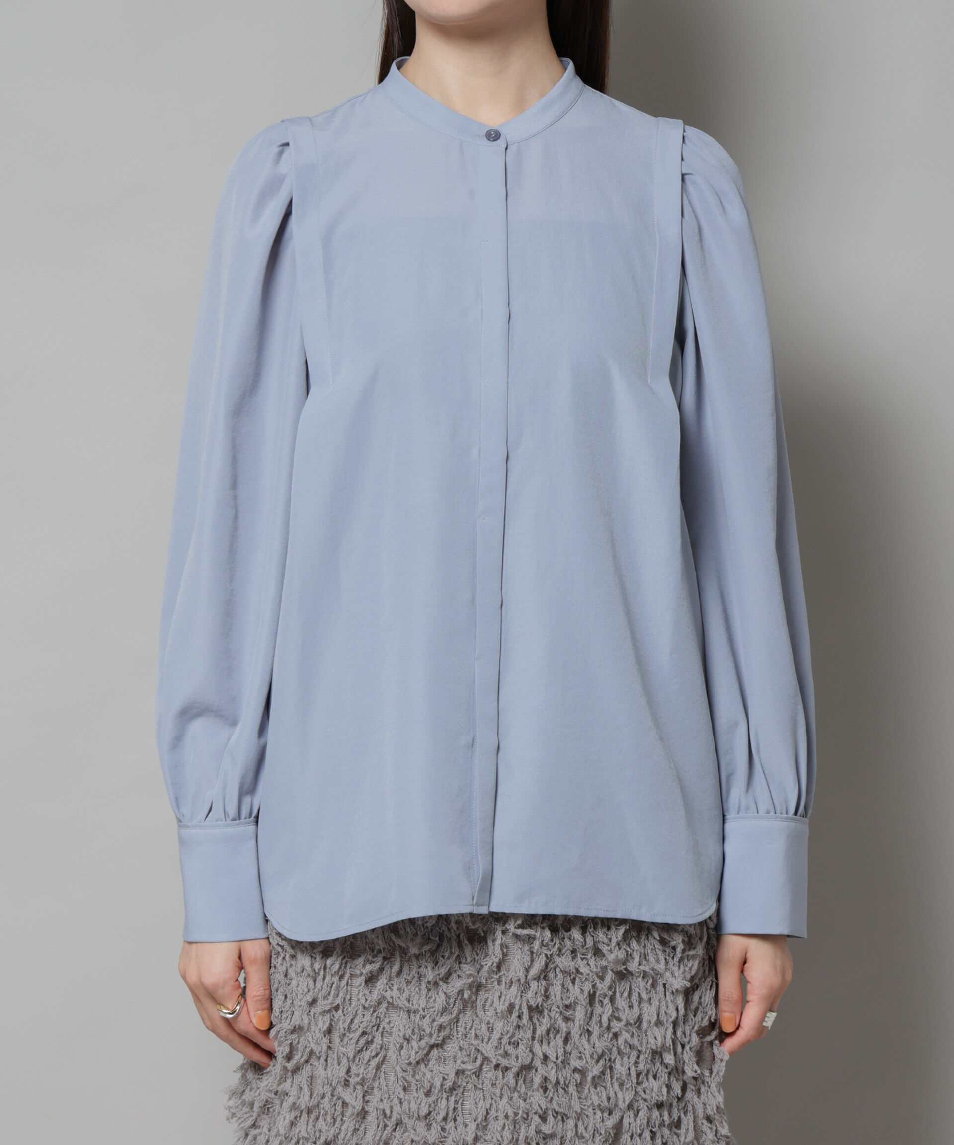 nano･universe「ショルダーギャザーブラウス」|シャツ・ブラウス|