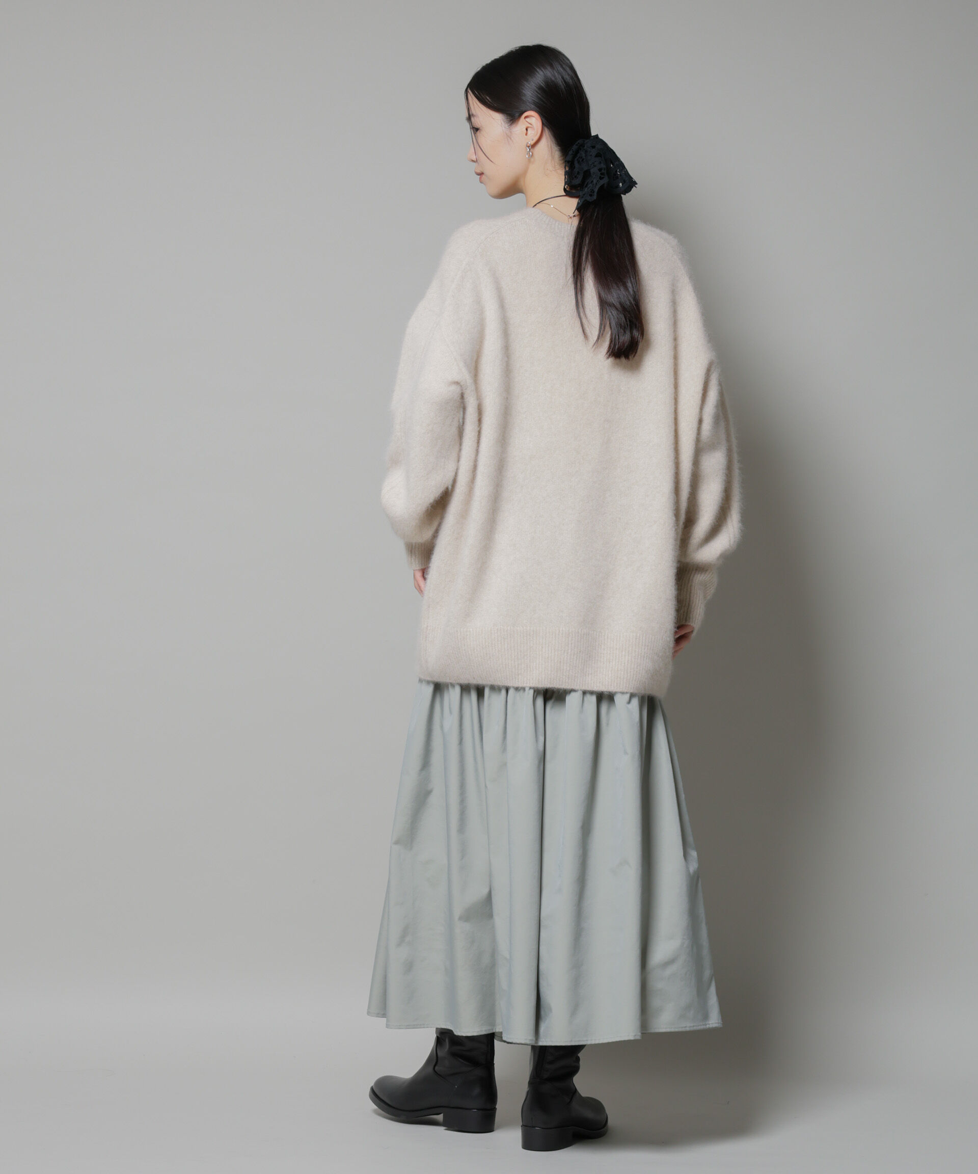 nano･universe「ウォッシャブルフォックスクルーワイドニットプルオーバー」|ニット・セーター|