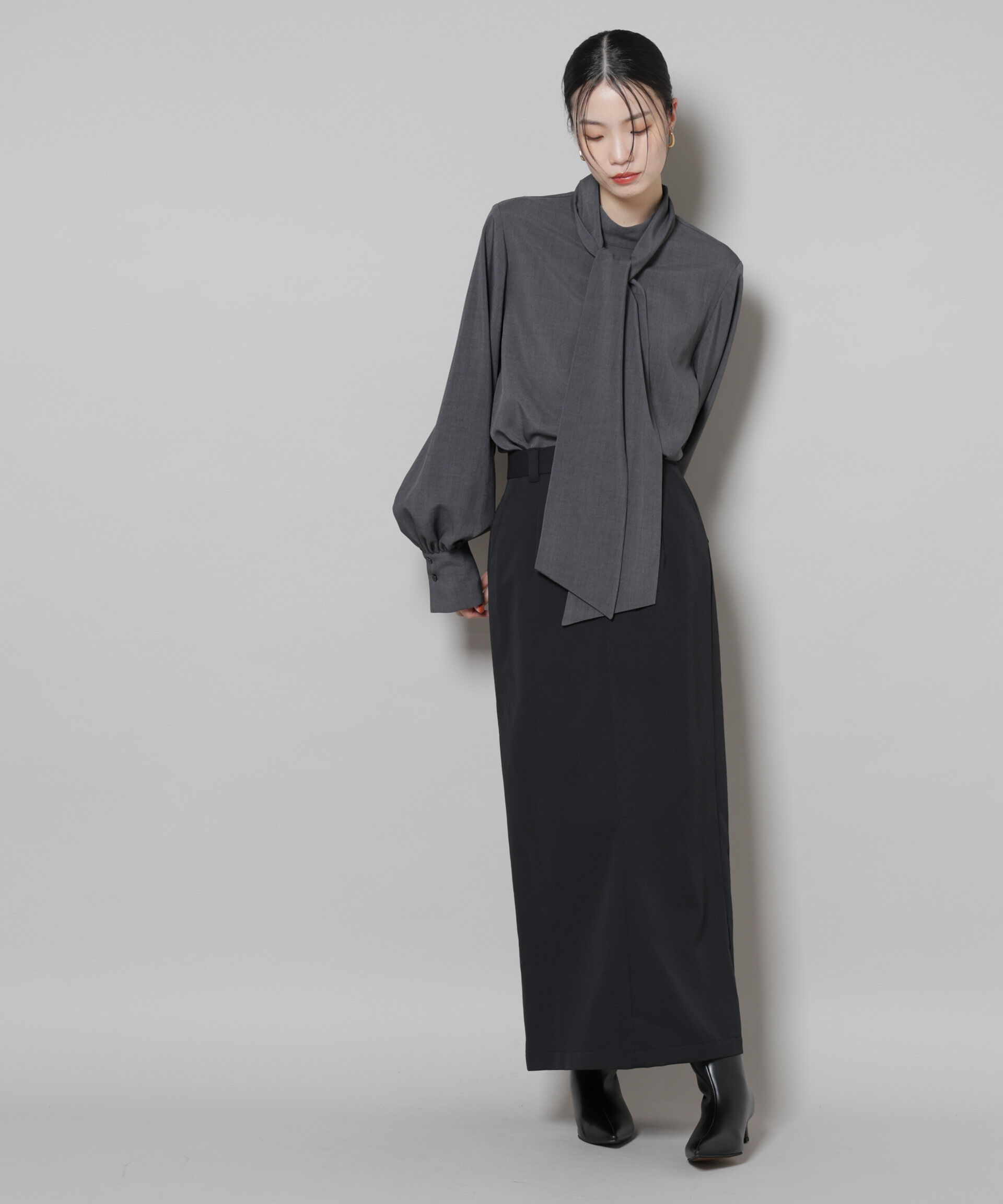 nano･universe「ボータイ取り外し可能2wayブラウス」|シャツ・ブラウス|