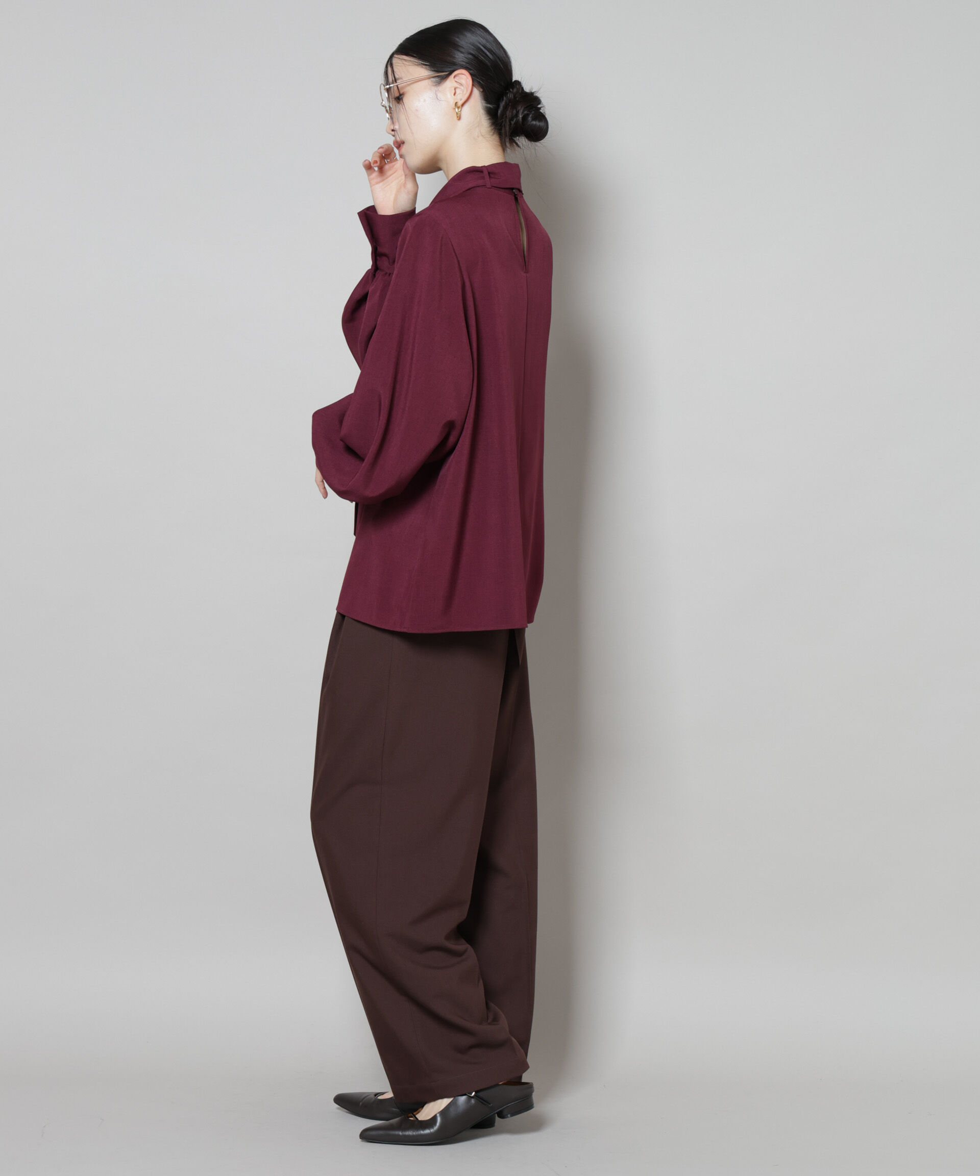 nano･universe「ボータイ取り外し可能2wayブラウス」|シャツ・ブラウス|