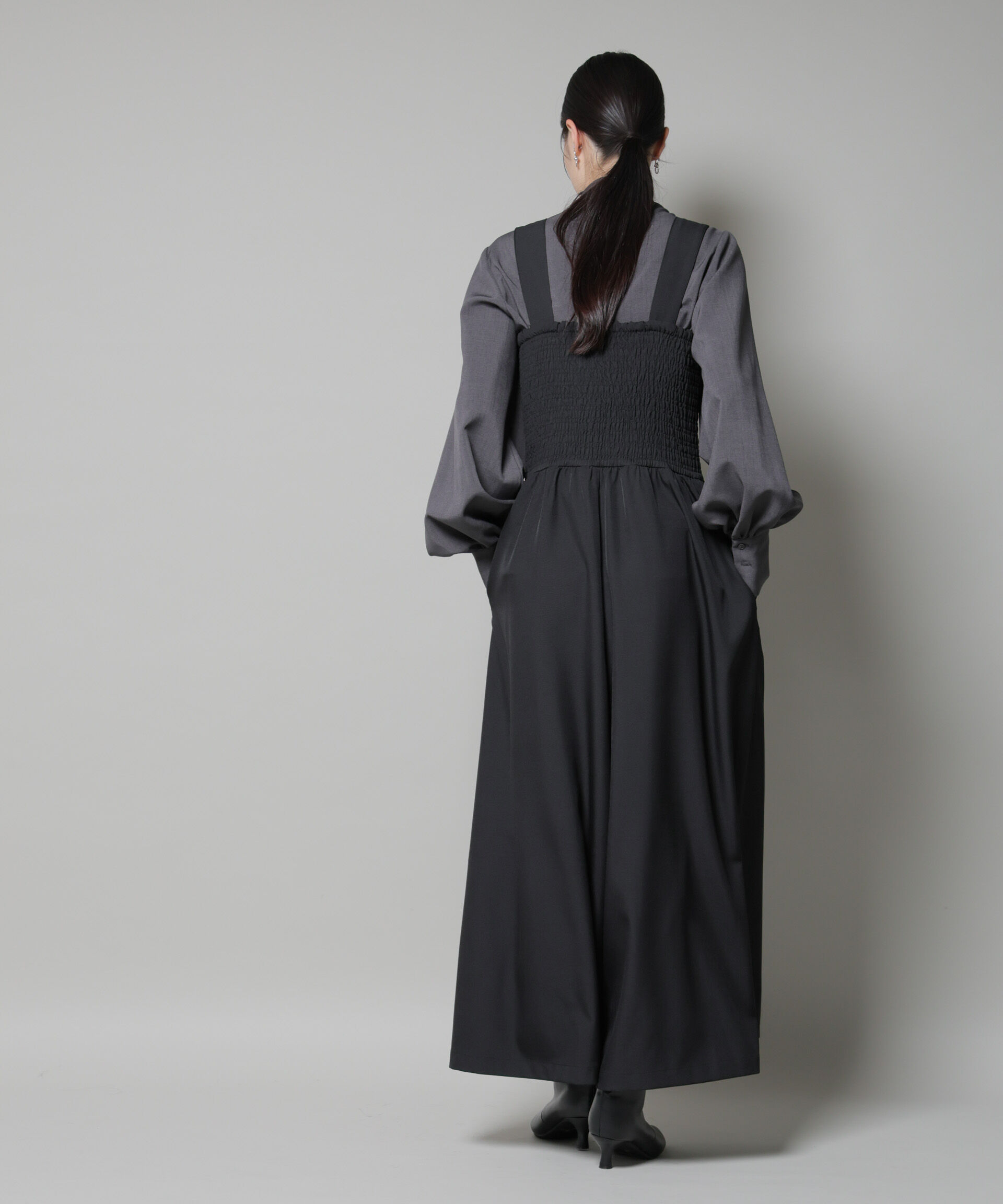 nano･universe「シャーリングサロペット」|ワンピース|