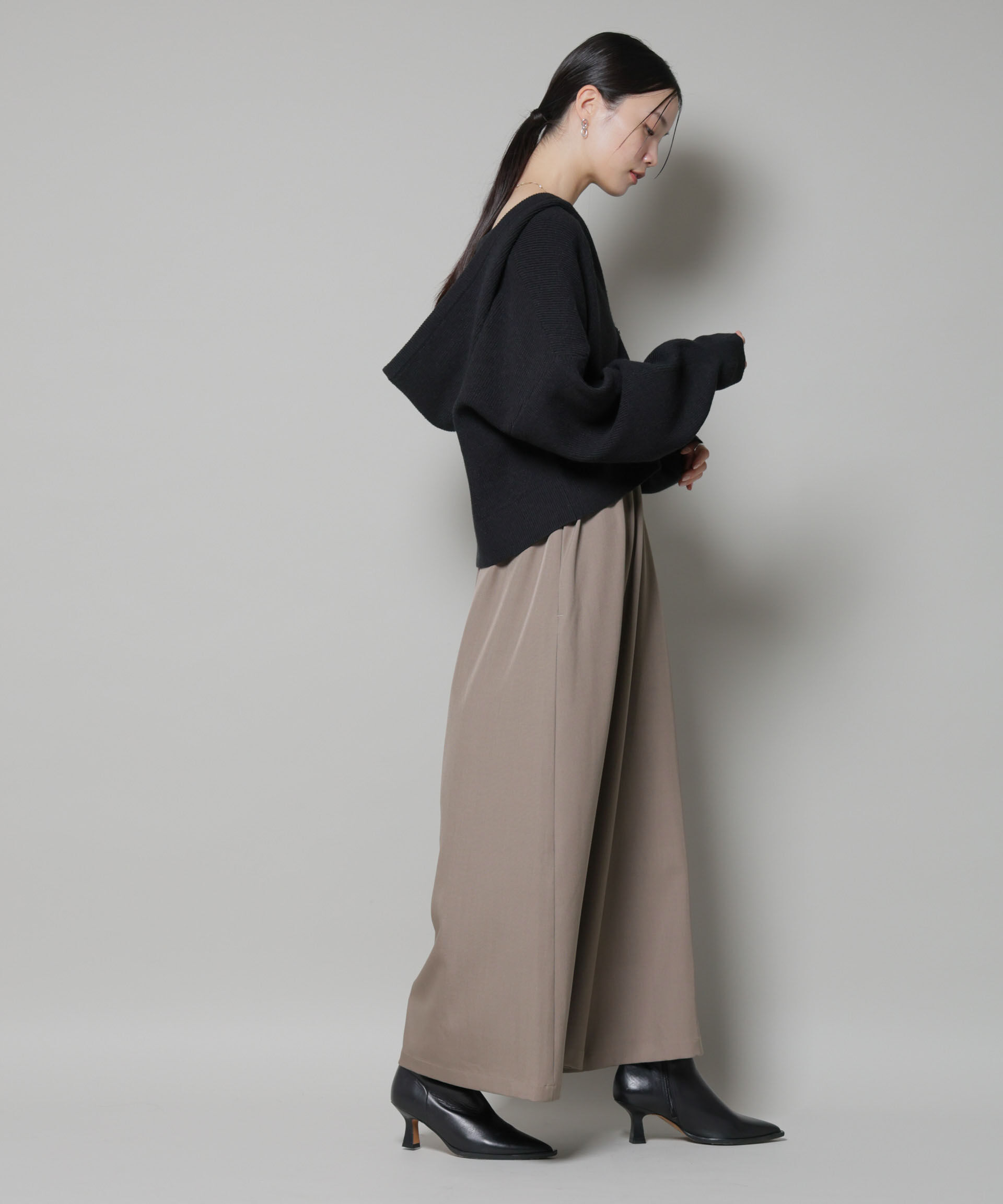 nano･universe「シャーリングサロペット」|ワンピース|