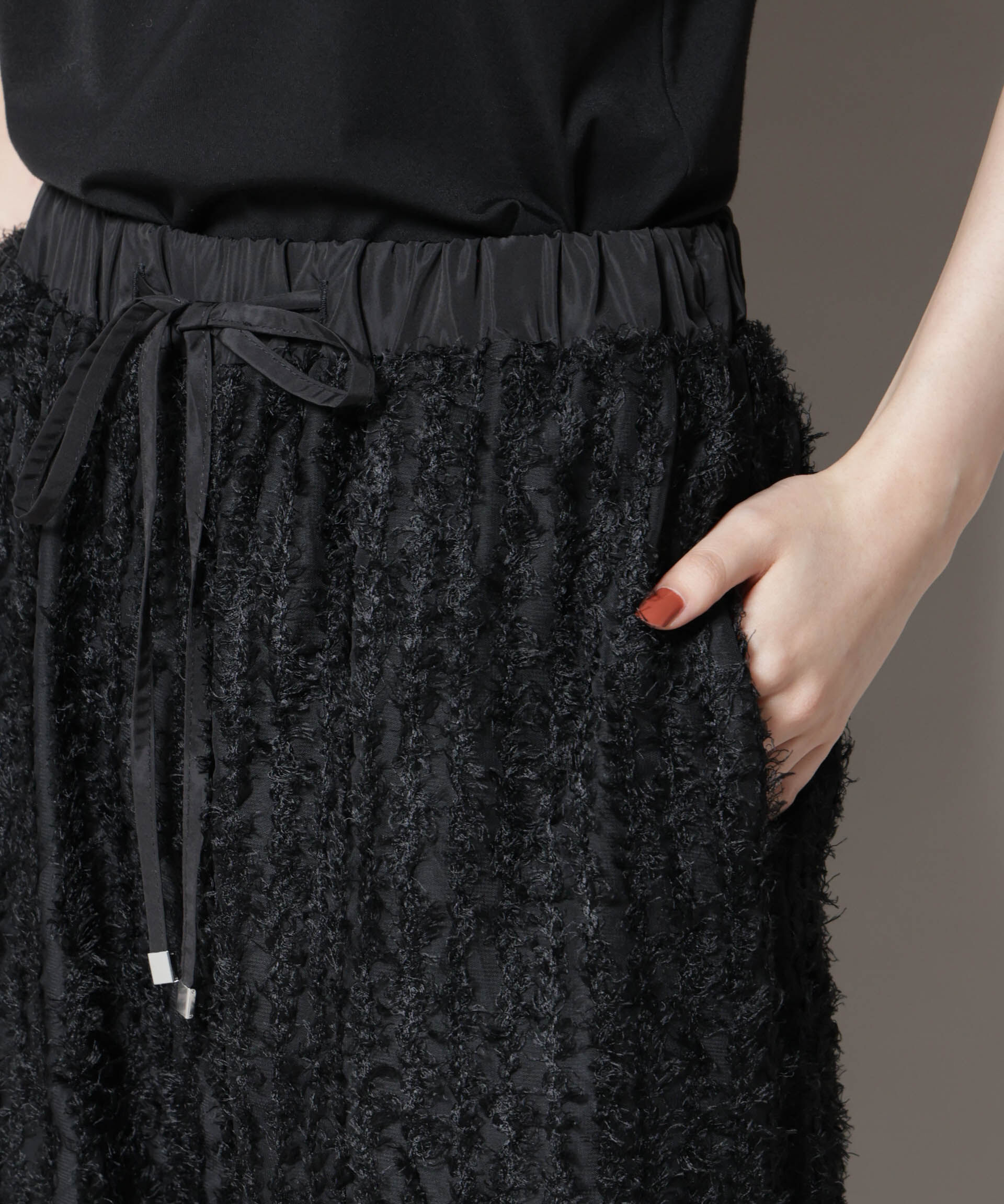 nano･universe「フリンジジャガードパンツ」|チノ|