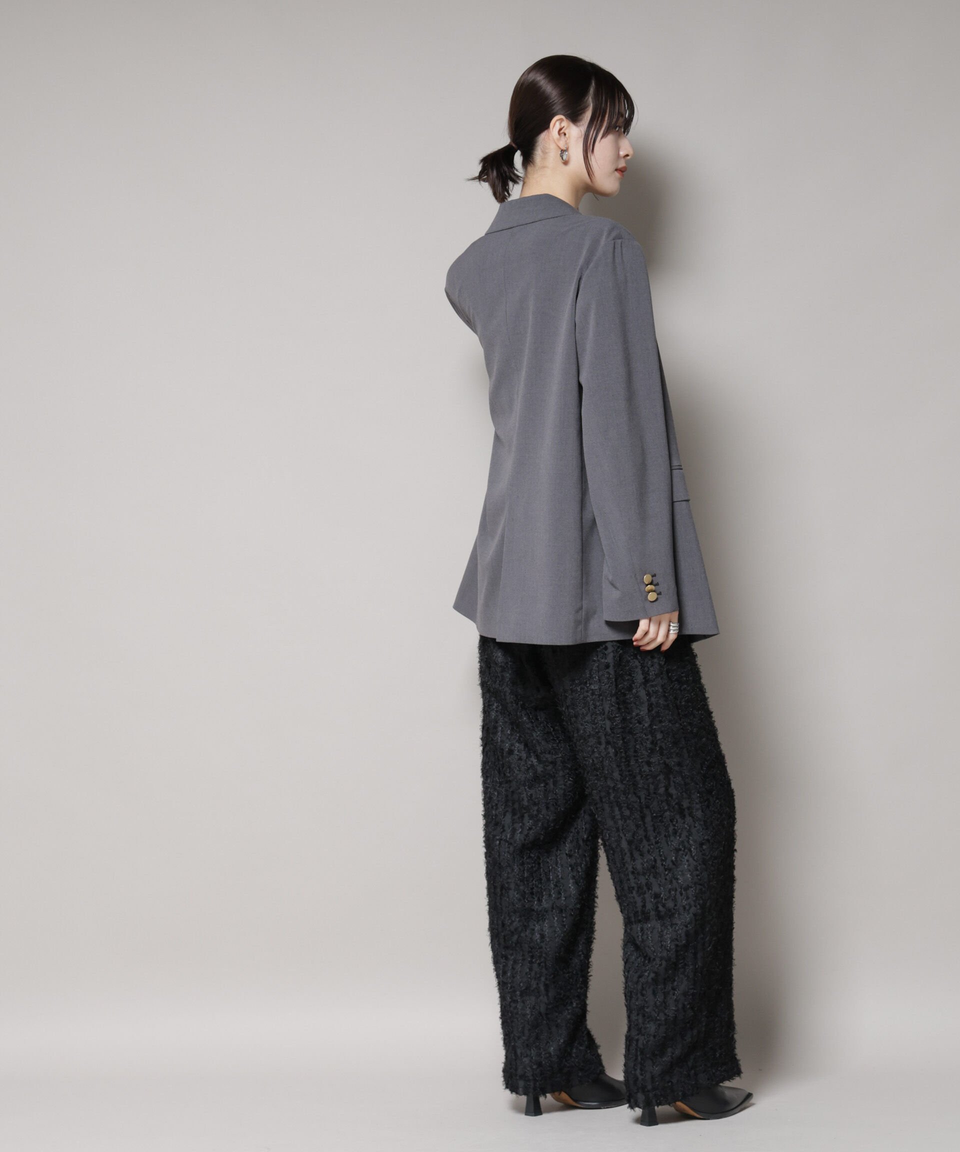 nano･universe「フリンジジャガードパンツ」|チノ|