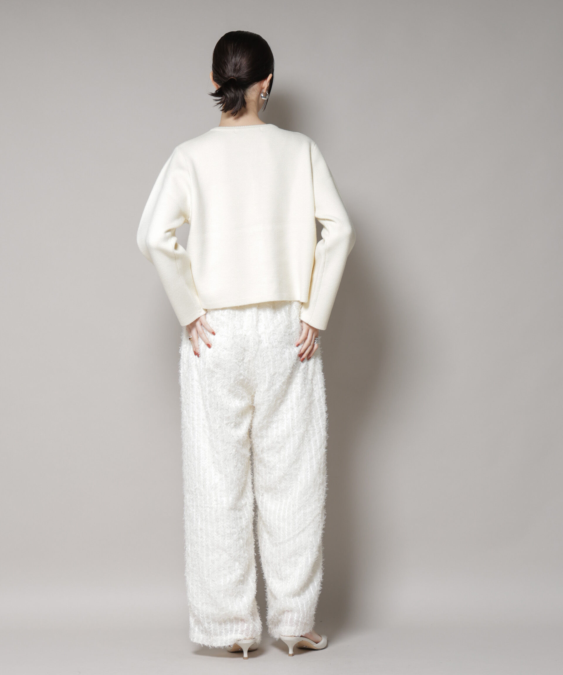 nano･universe「フリンジジャガードパンツ」|チノ|