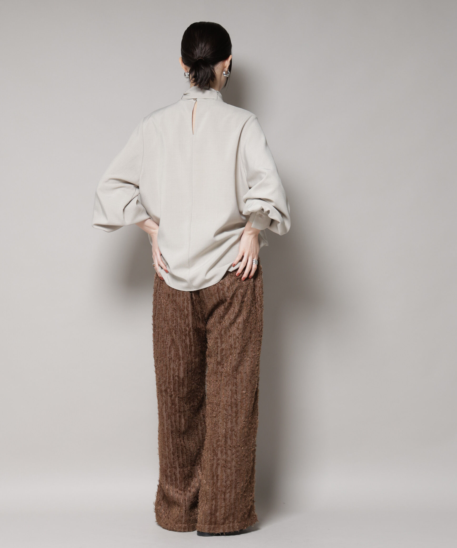 nano･universe「フリンジジャガードパンツ」|チノ|