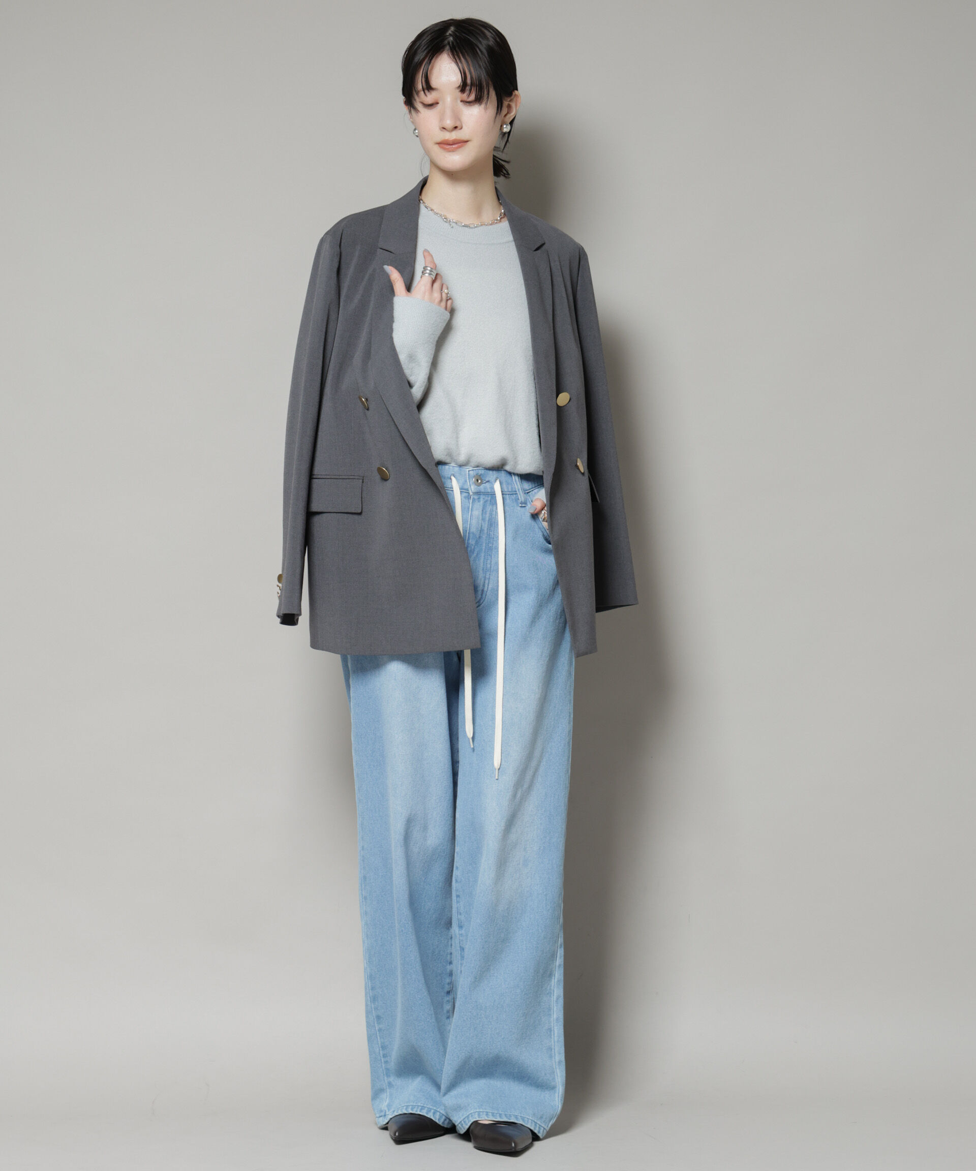 nano･universe「ミニラメシャギーニットプルオーバー」|ニット・セーター|