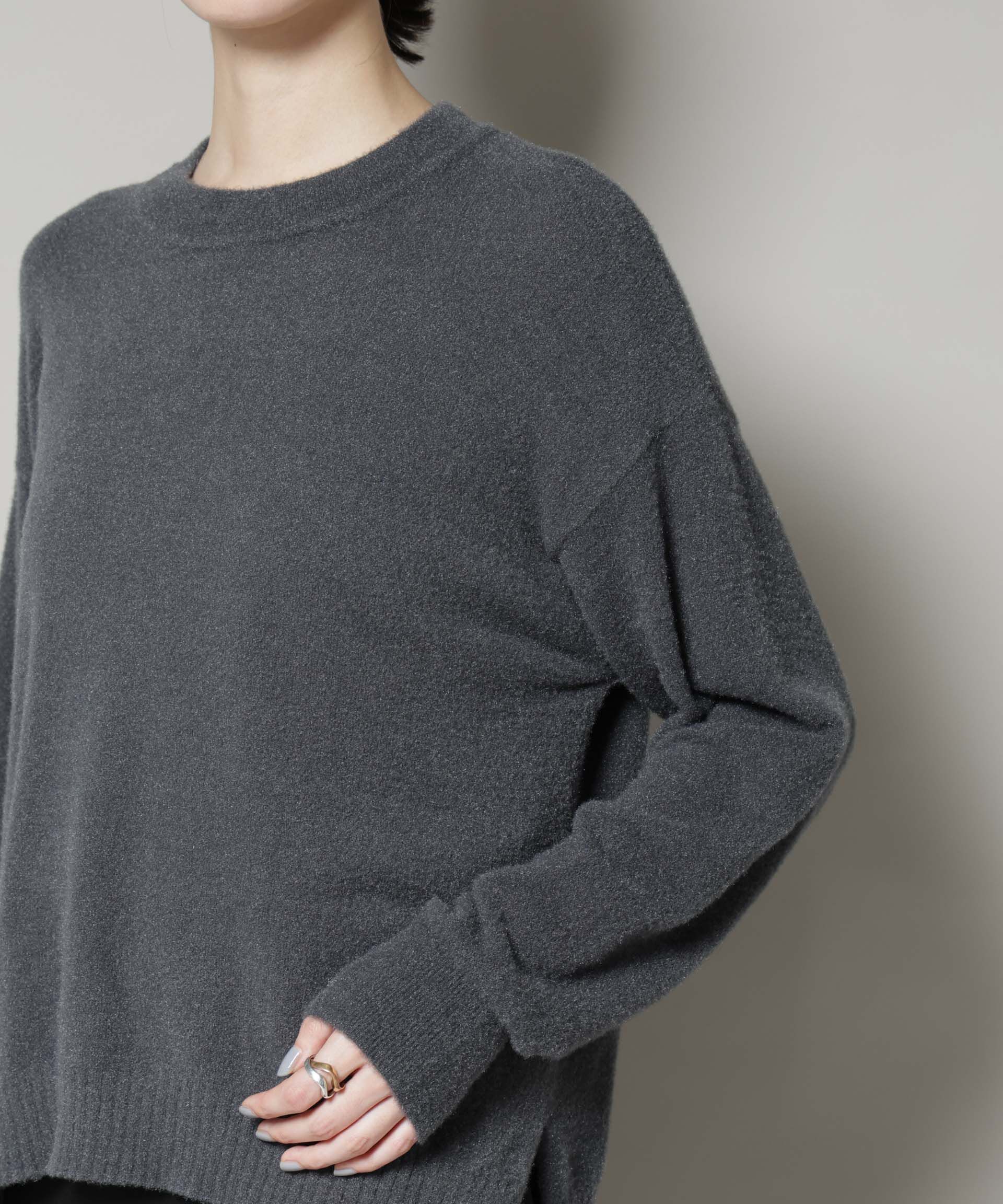 nano･universe「ミニラメシャギーニットプルオーバー」|ニット・セーター|