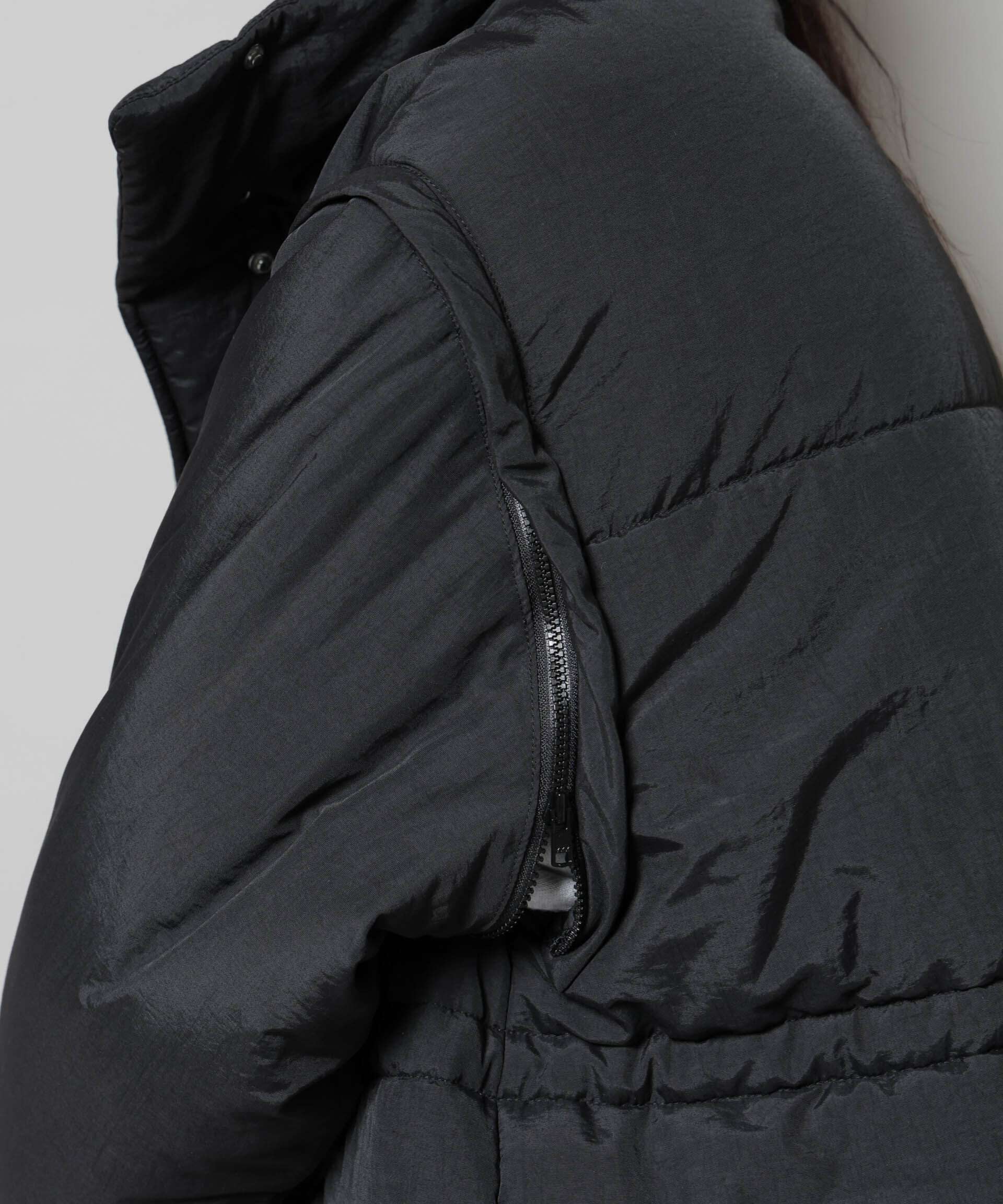 nano･universe「撥水加工・機能中綿 ２wayベスト＆スタンドジップブルゾン」|その他|