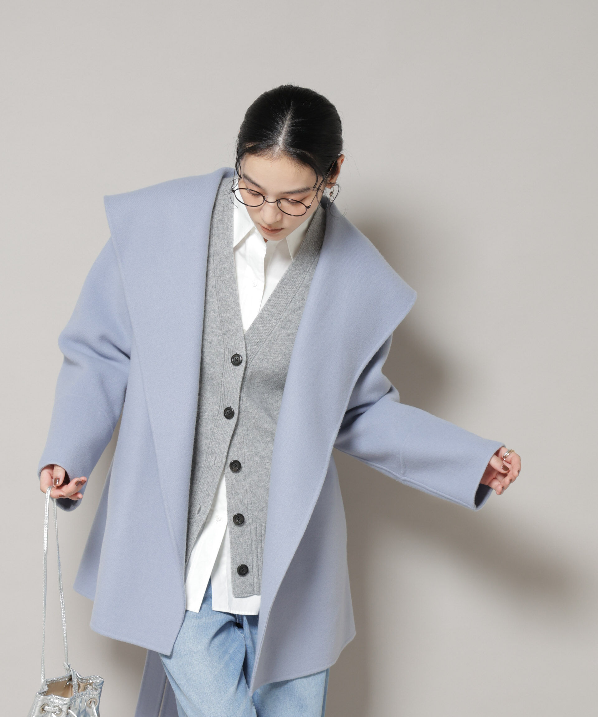 nano･universe「SUPER110blend リバーショールミディコート」|その他|