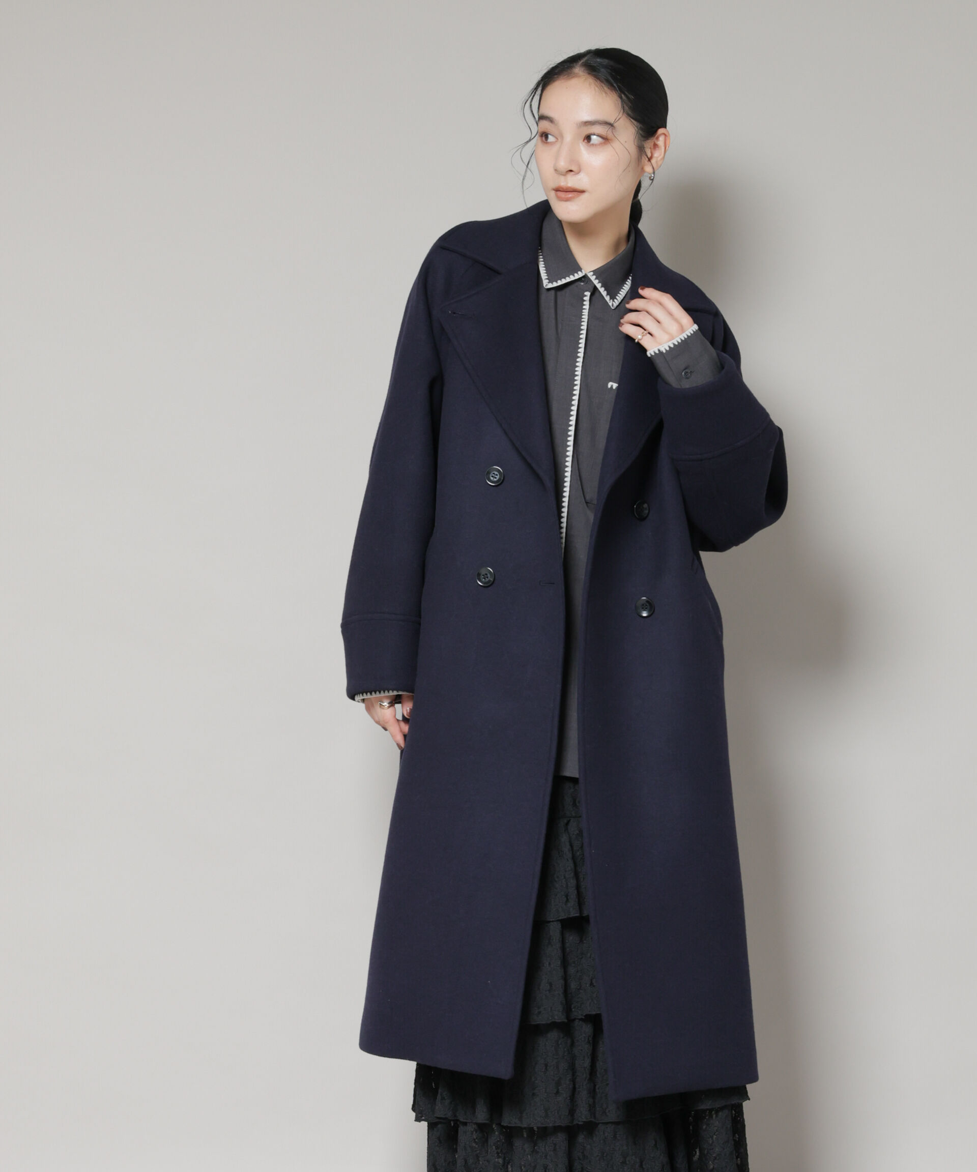 nano･universe「WooLoop コクーンダブルコート」|その他|