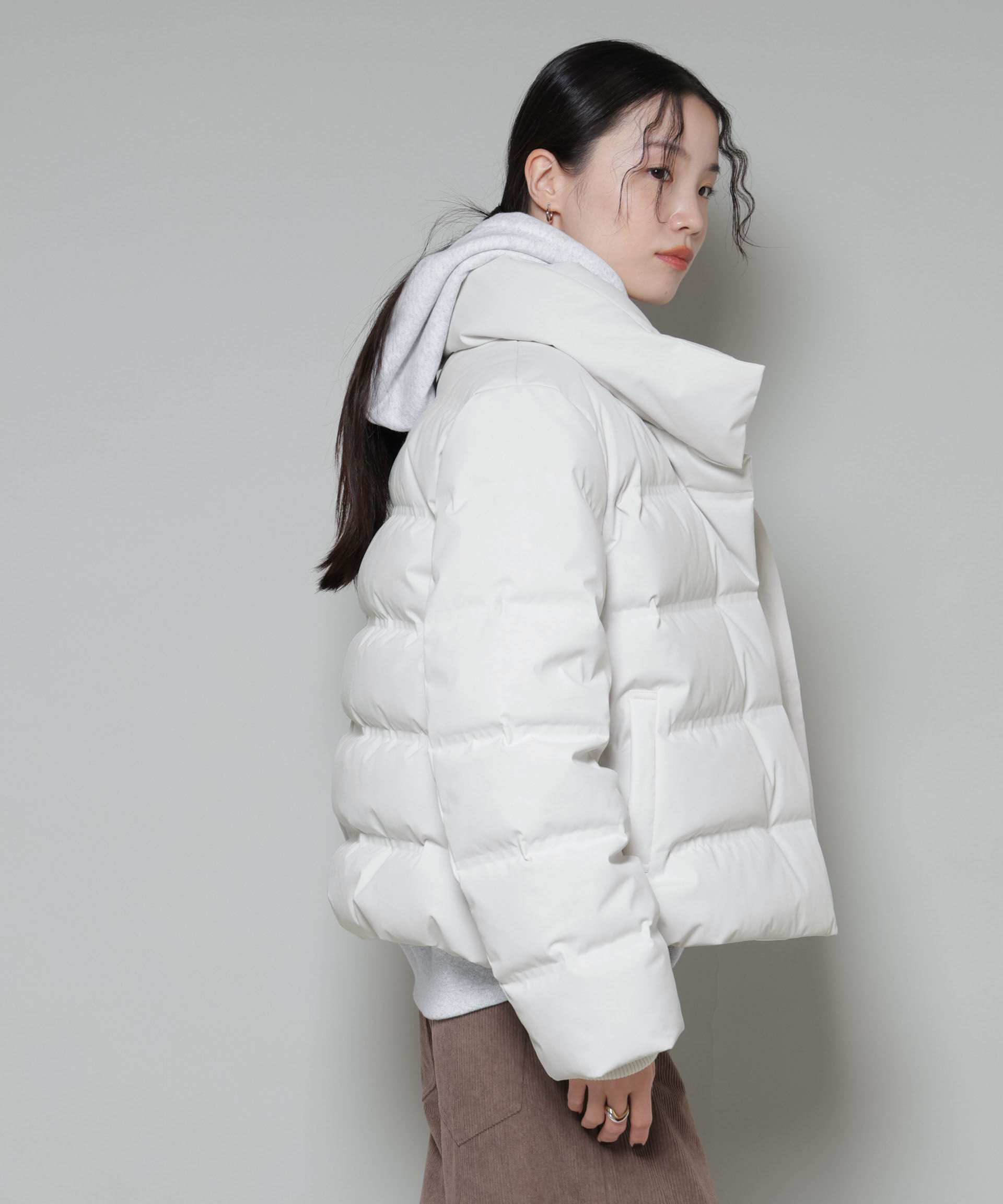 nano･universe「ボリュームネックダウンショートコート」|ダウン|