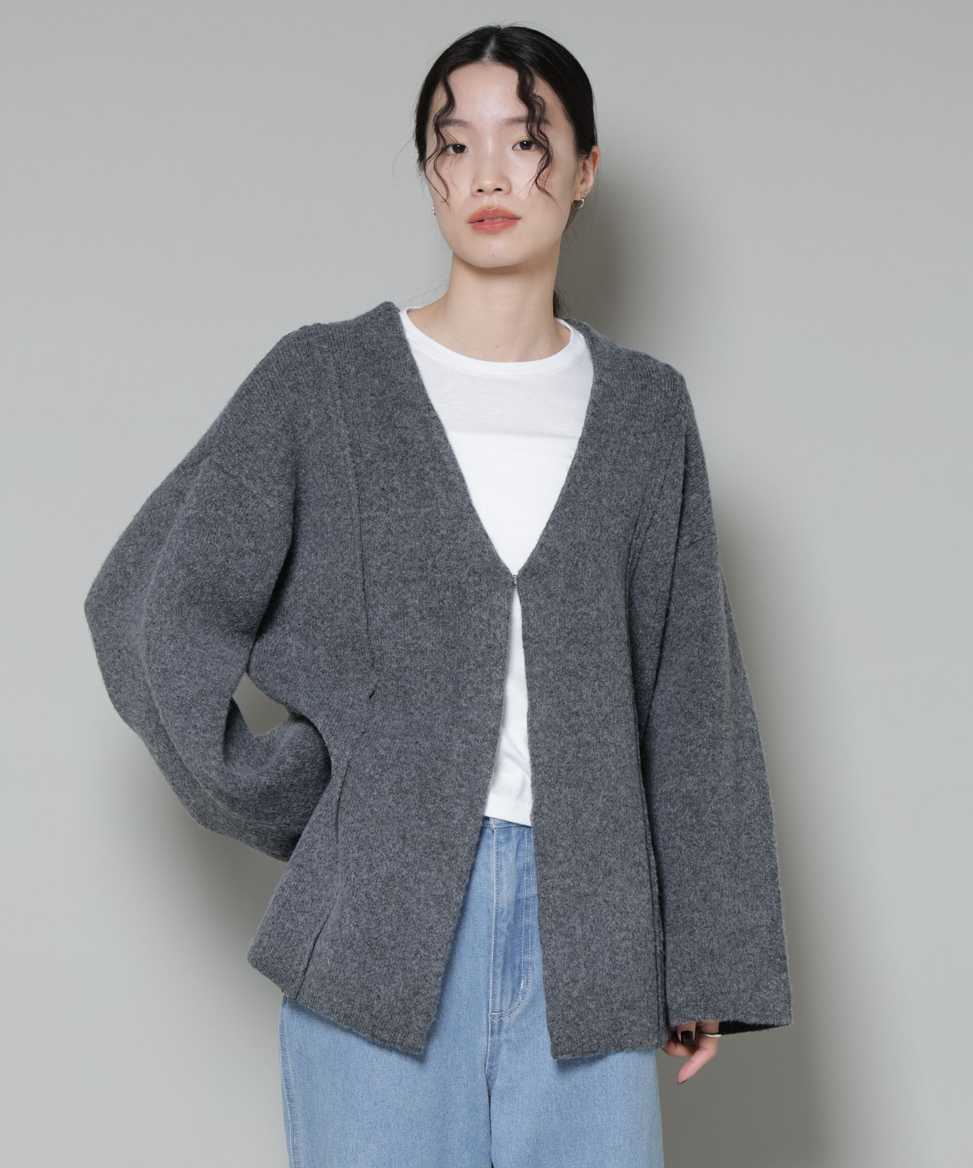 nano･universe「総針ニットジャケットカーディガン」|ニット・セーター|