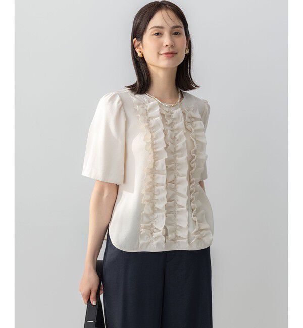 組曲「【WEB限定】ヴィンテージジョーゼットフリル ブラウス」|シャツ・ブラウス|