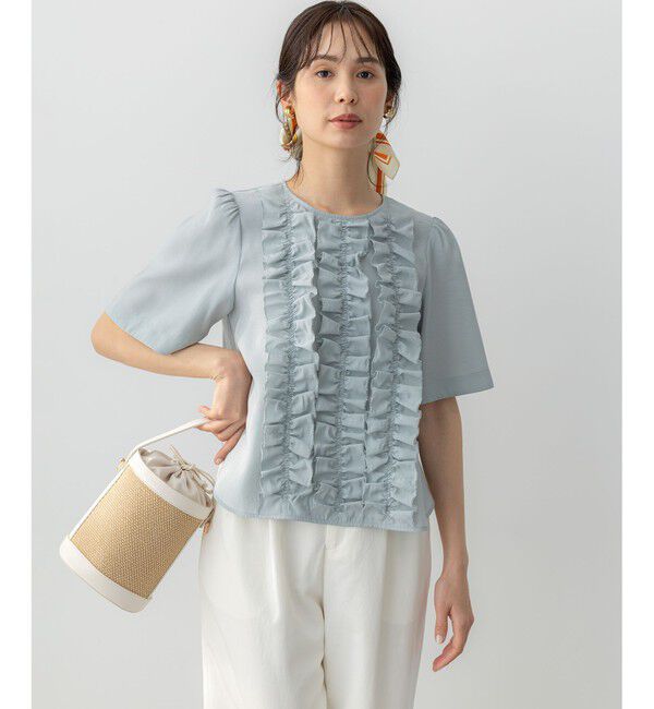 組曲「【WEB限定】ヴィンテージジョーゼットフリル ブラウス」|シャツ・ブラウス|ｽﾓｰｷｰﾐ