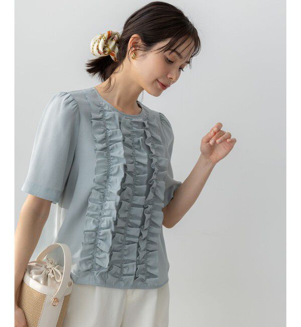 組曲「【WEB限定】ヴィンテージジョーゼットフリル ブラウス」|シャツ・ブラウス|