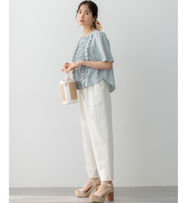 組曲「【WEB限定】ヴィンテージジョーゼットフリル ブラウス」|シャツ・ブラウス|