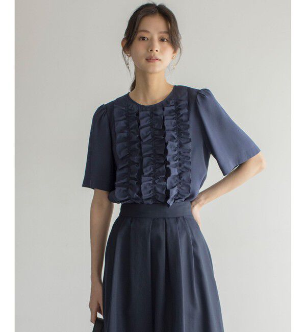 組曲「【WEB限定】ヴィンテージジョーゼットフリル ブラウス」|シャツ・ブラウス|